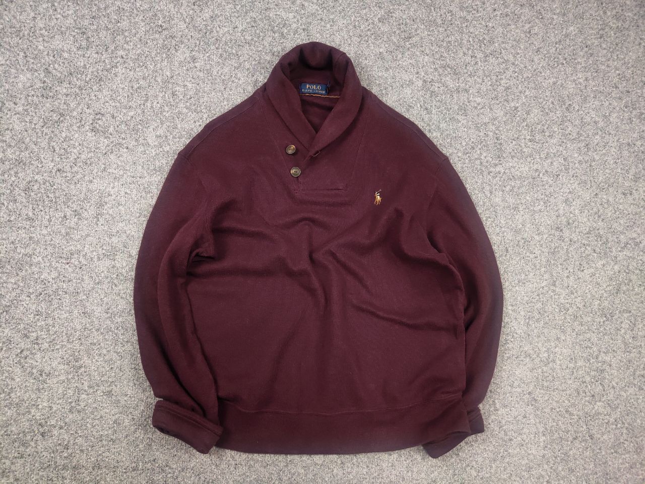 Polo Ralph Lauren Vintage Polo Ralph Lauren Logo Half-Buttoned Jumper Pullover Size US S / EU 44-46 / 1 - 2 Thumbnail