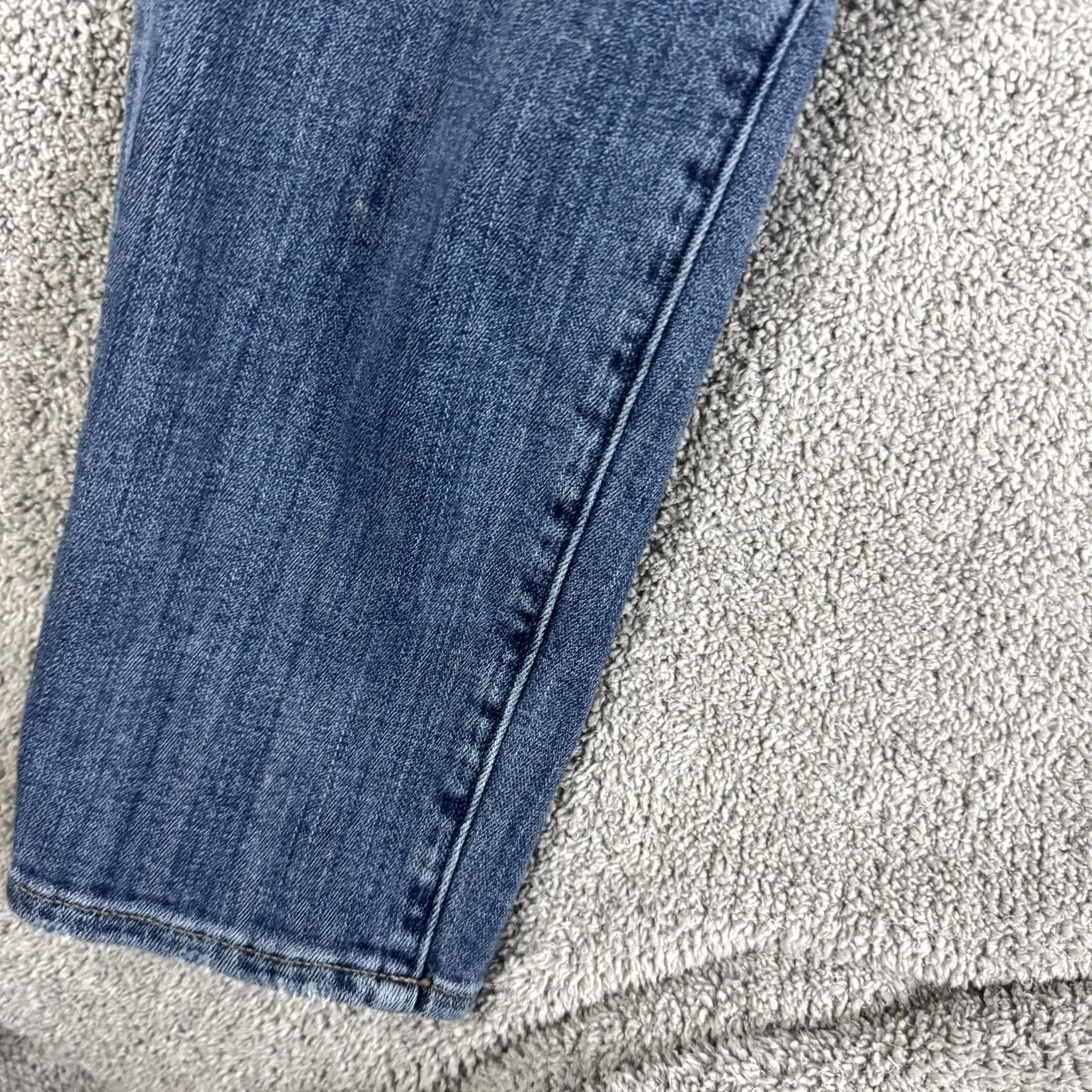 Lucky Brand Lucky Brand Sienna Slim Boyfriend Jeans Womens 4/27 Blue Mid Rise Distressed Jeans Women 5-Pocket Denim Slim Rise Mid Vintage: No Size 27" / US 4 / IT 40 - 4 Thumbnail