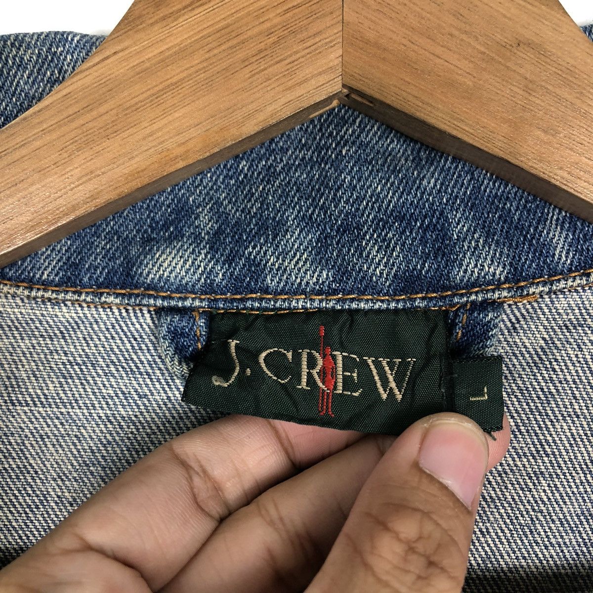 Japanese Brand 🔥Vintage Trucker Denim Jacket J.Crew Japan Issey Miyake Size US L / EU 52-54 / 3 - 14 Thumbnail