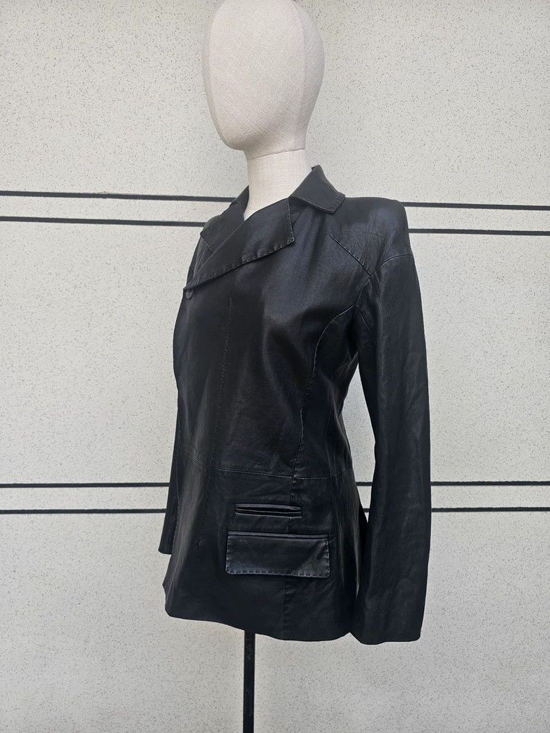 Haider Ackermann Haider Ackermann Women's leather coat jacket Size S / US 4 / IT 40 - 5 Thumbnail