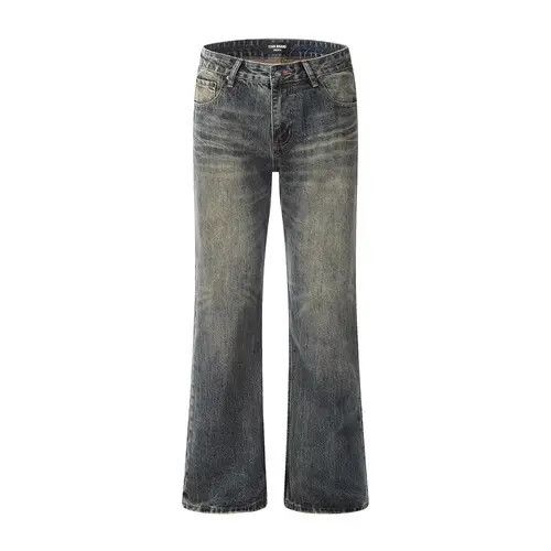VIBE Men's trendy loose versatile retro washed flared jeans Size US 34 / EU 50 - 1 Thumbnail