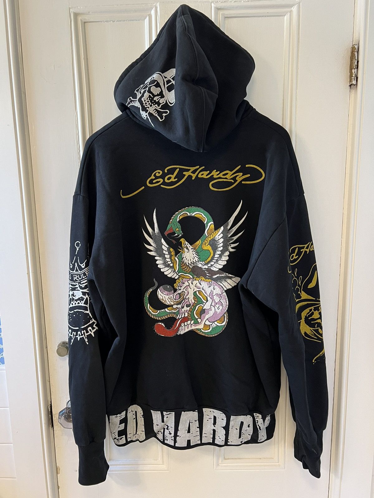Ed Hardy Ed Hardy Hoodie big logo Size US XXL / EU 58 / 5 - 1 Thumbnail