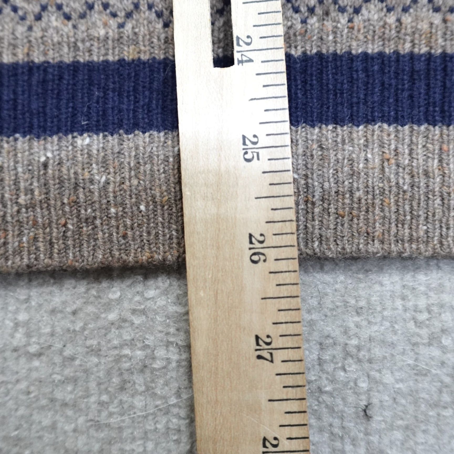 J.Crew J.Crew Sweater Men Mock Neck Medium M Gray Pol yamide Wool Knit 1/4 Zip Pullover Rugged Merino Birds Eye Size US M / EU 48-50 / 2 - 7 Thumbnail