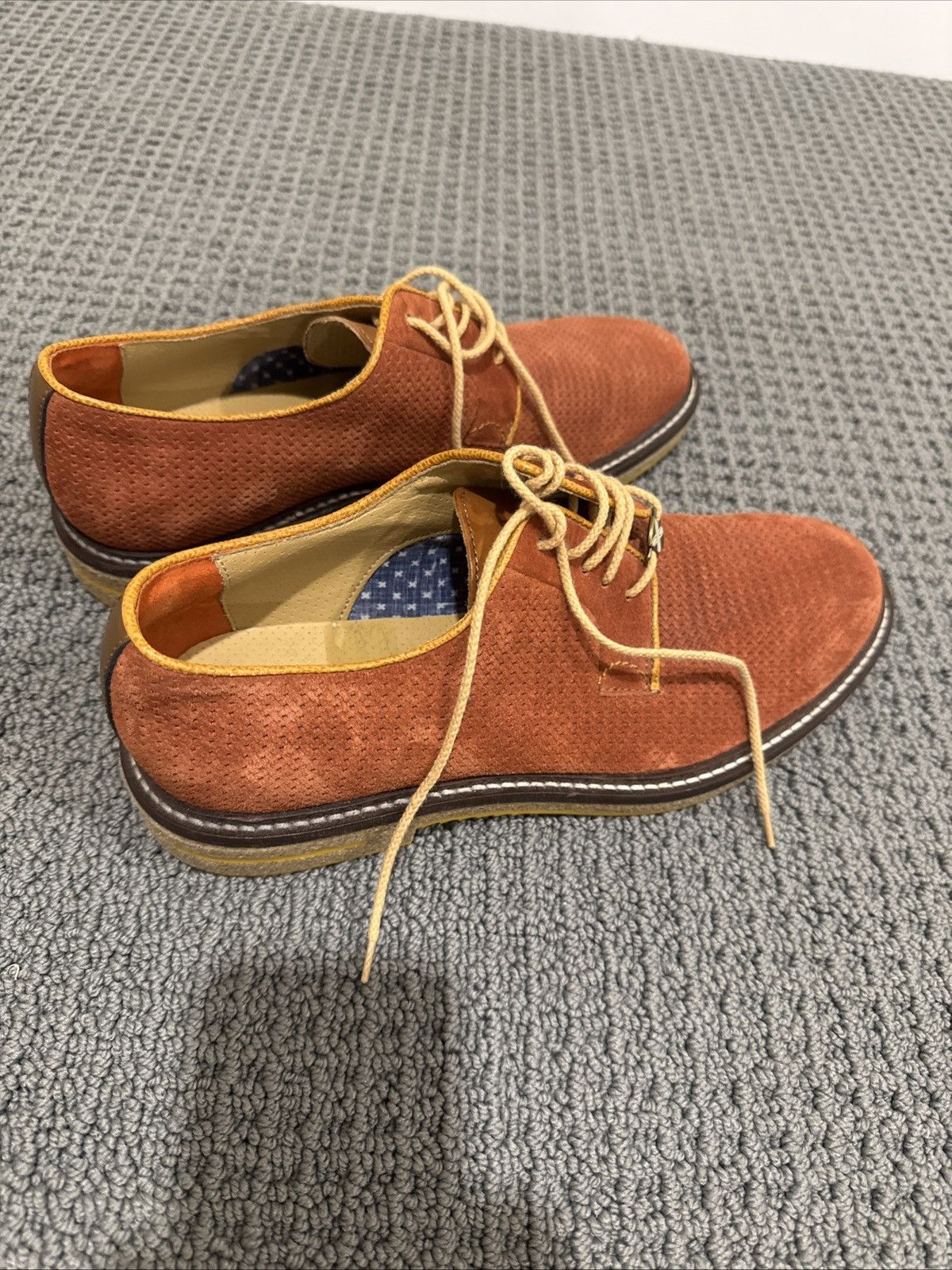 Other Brimarts made in Italy rust suede derbies Size US 9.5 / EU 42-43 - 4 Thumbnail