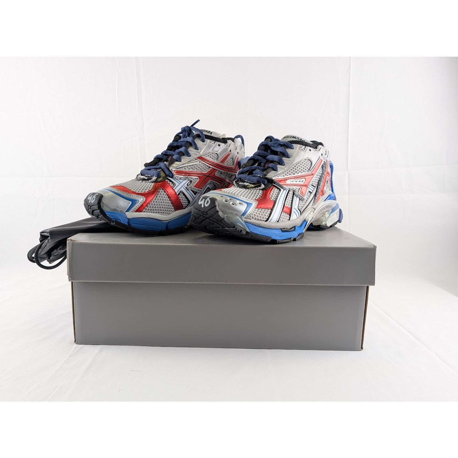 Balenciaga o1rshd1 Q:2 / Mesh Rubber Runner in Multicolor Size US 8 / EU 41 - 12 Thumbnail