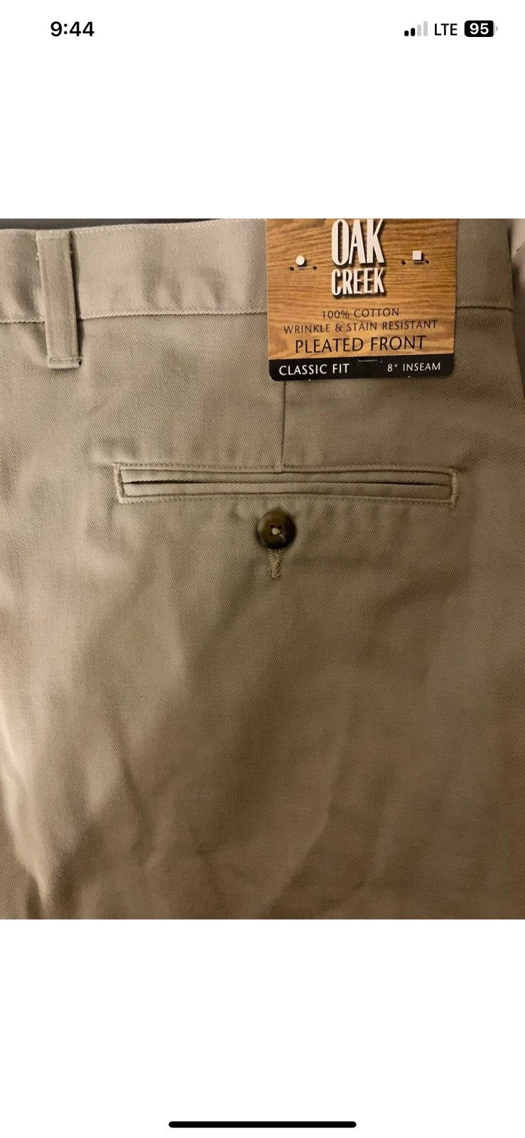 Other Oak Creek Shorts Mens Size 48 Big Tan Beige New Easy Care Size US 44 / EU 60 - 1 Thumbnail