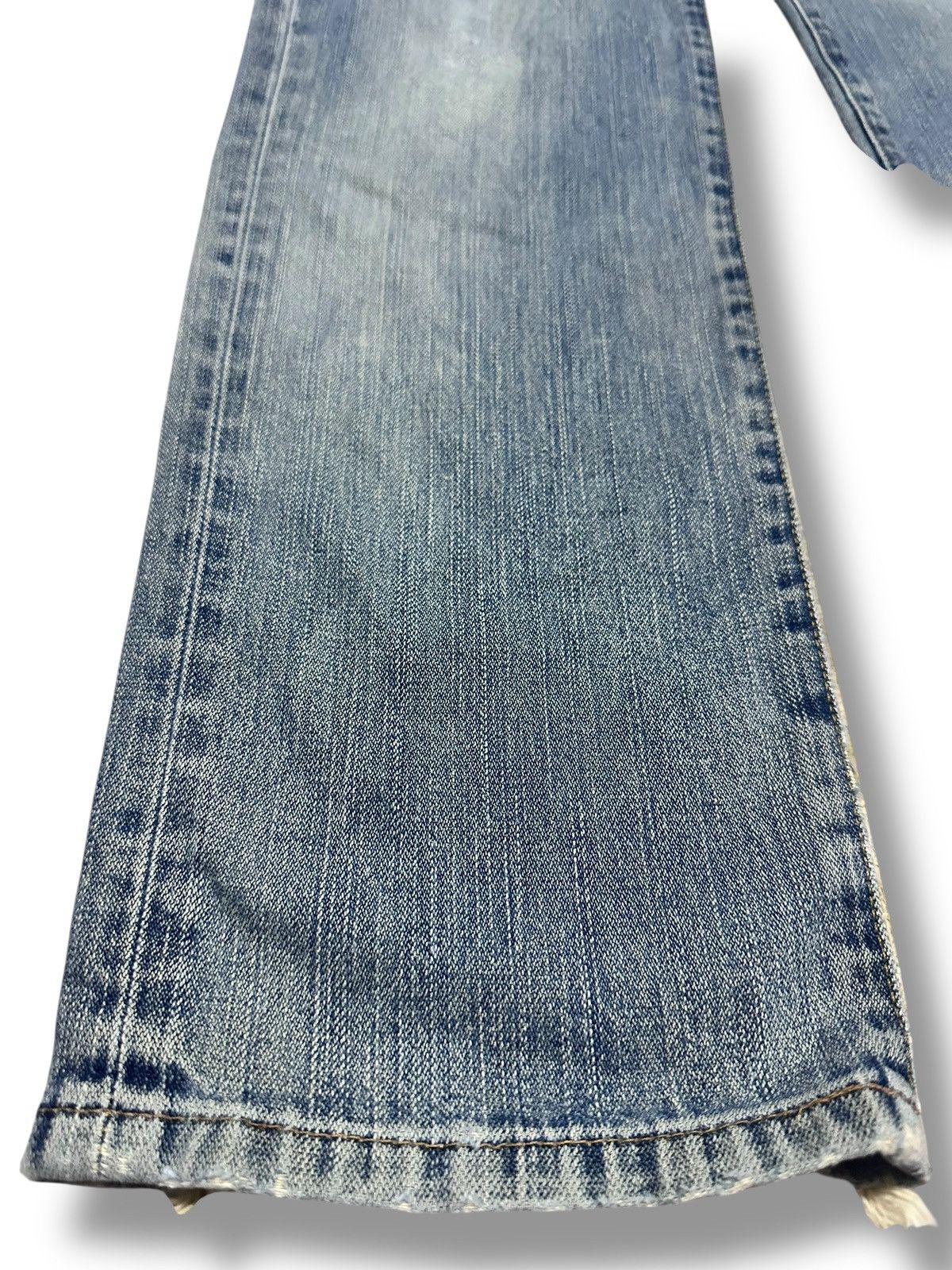 Japanese Brand Vintage Wrangler Straight Loose Style With Faded Wash Size US 28 / EU 44 - 10 Thumbnail