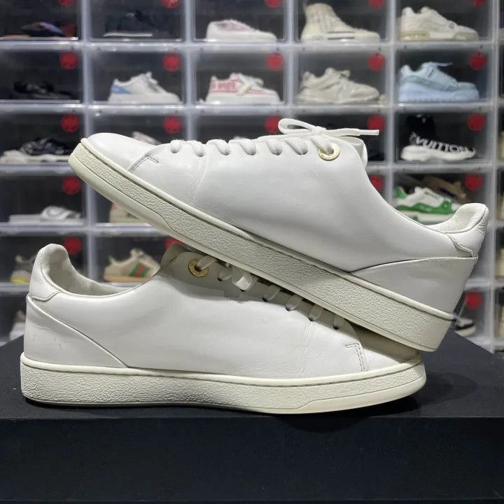 Louis Vuitton Louis Vuitton White Leather Fashion Sneakers -2508 Size US 7 / IT 37 - 5 Thumbnail