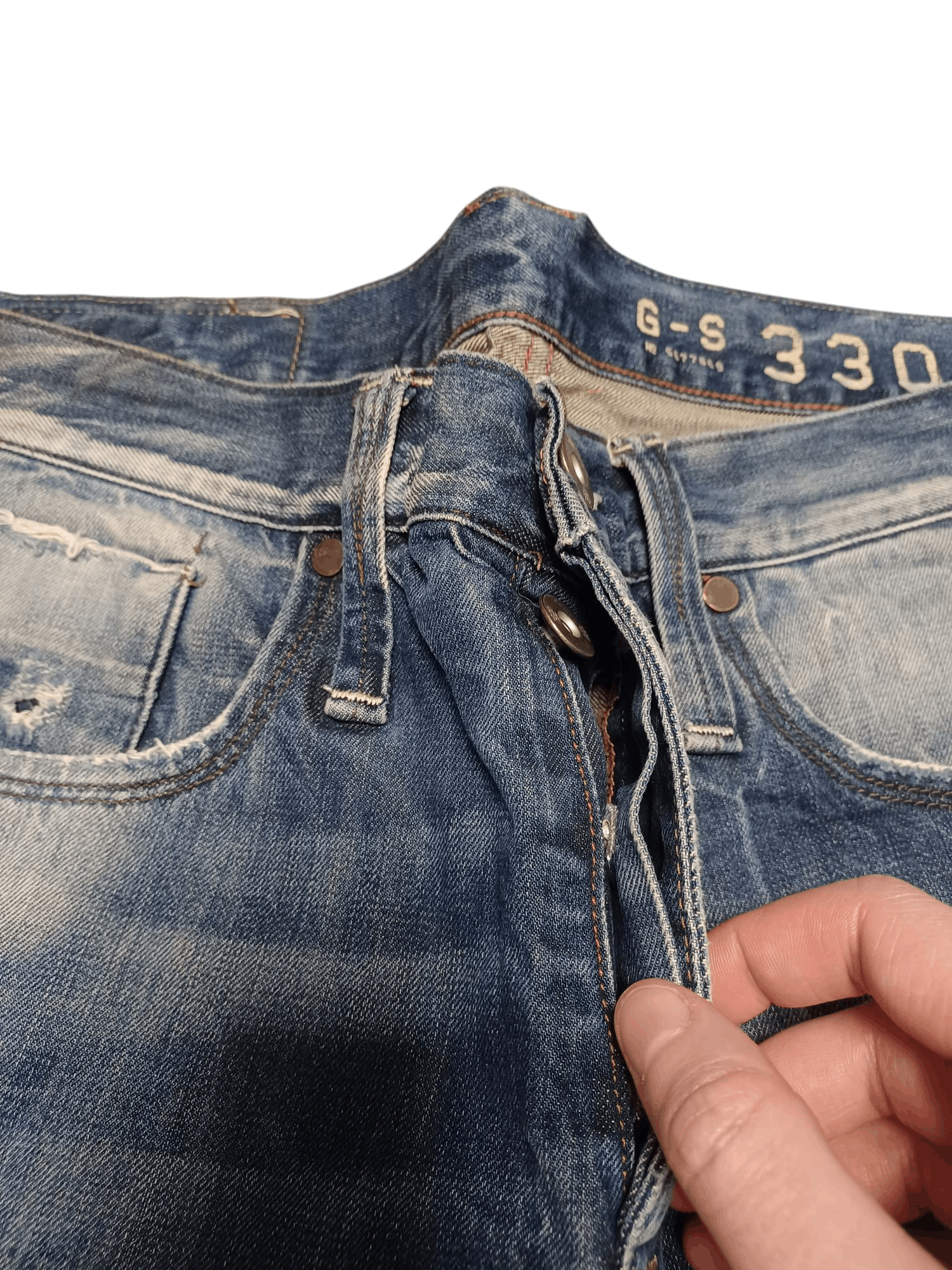 G-Star G STAR RAW DISTRESSED FIRE AVANT GARDE JEANS DENIM Size US 34 / EU 50 - 5 Thumbnail