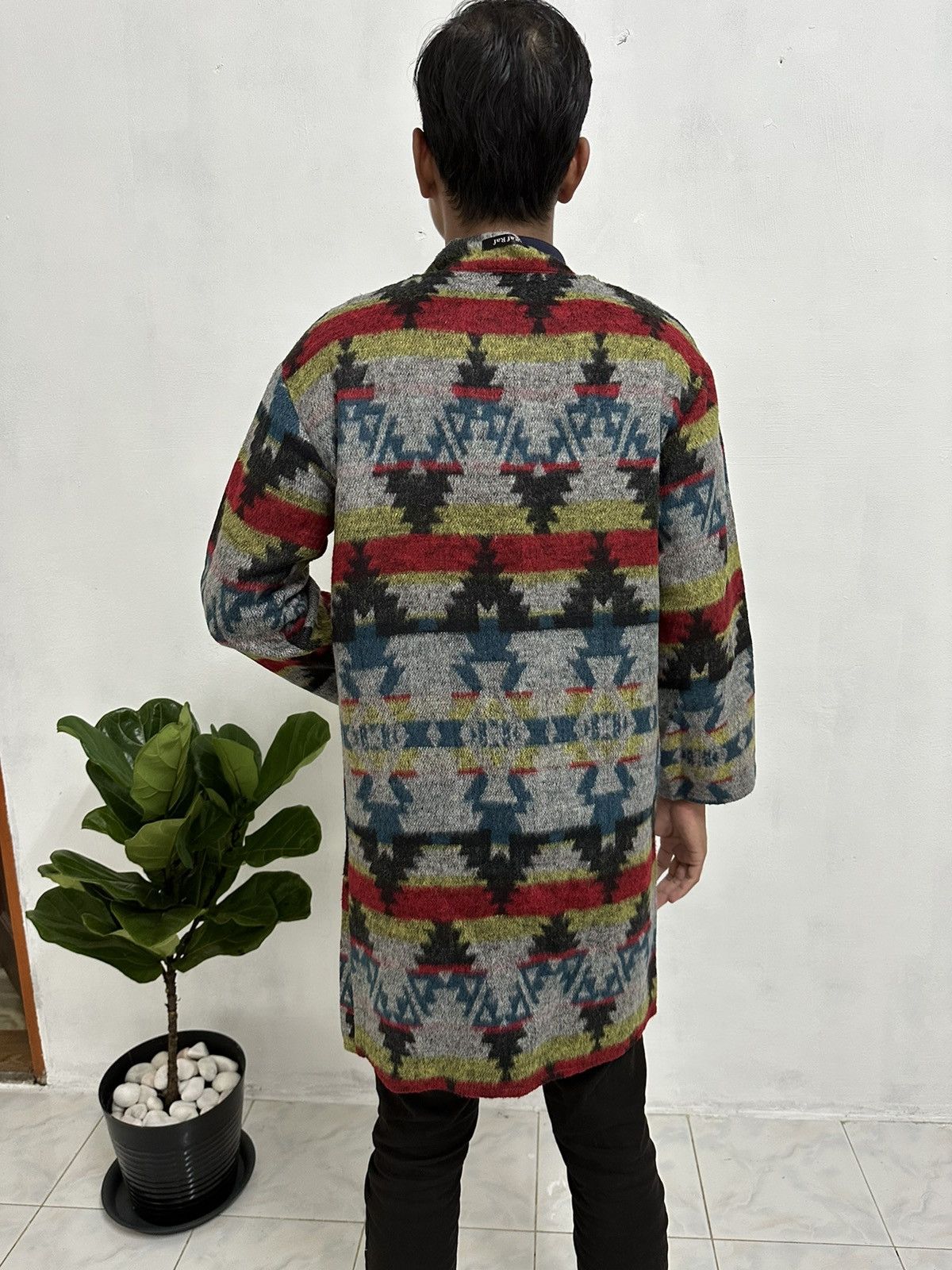 Raf by Raf Simons Vintage Raf Raf Navajo Long Cardigan Knitwear Size US S / EU 44-46 / 1 - 18 Thumbnail