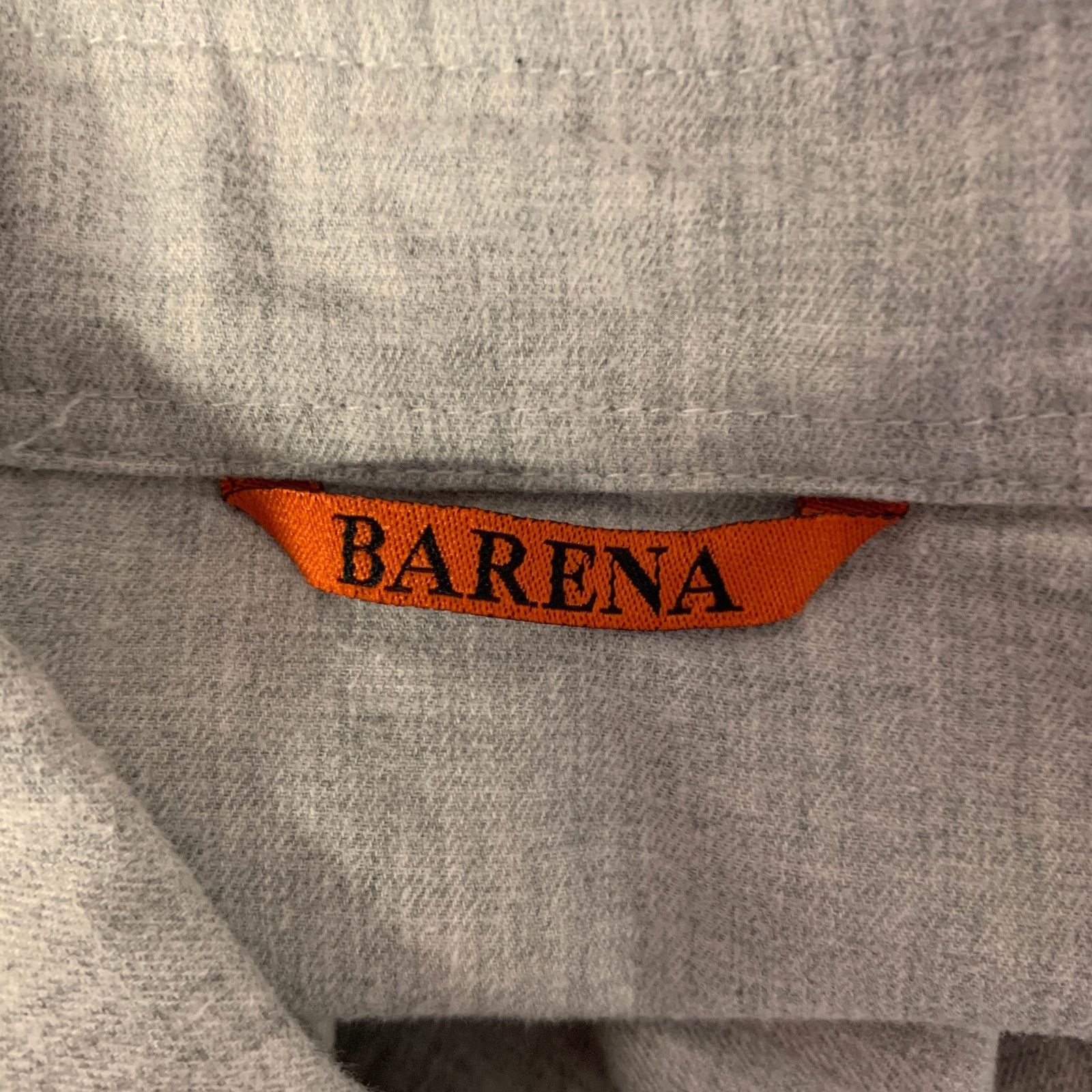 Barena BARENA Grey Heather Cotton Button Down Long Sleeve Shirt XL Size US XL / EU 56 / 4 - 4 Thumbnail