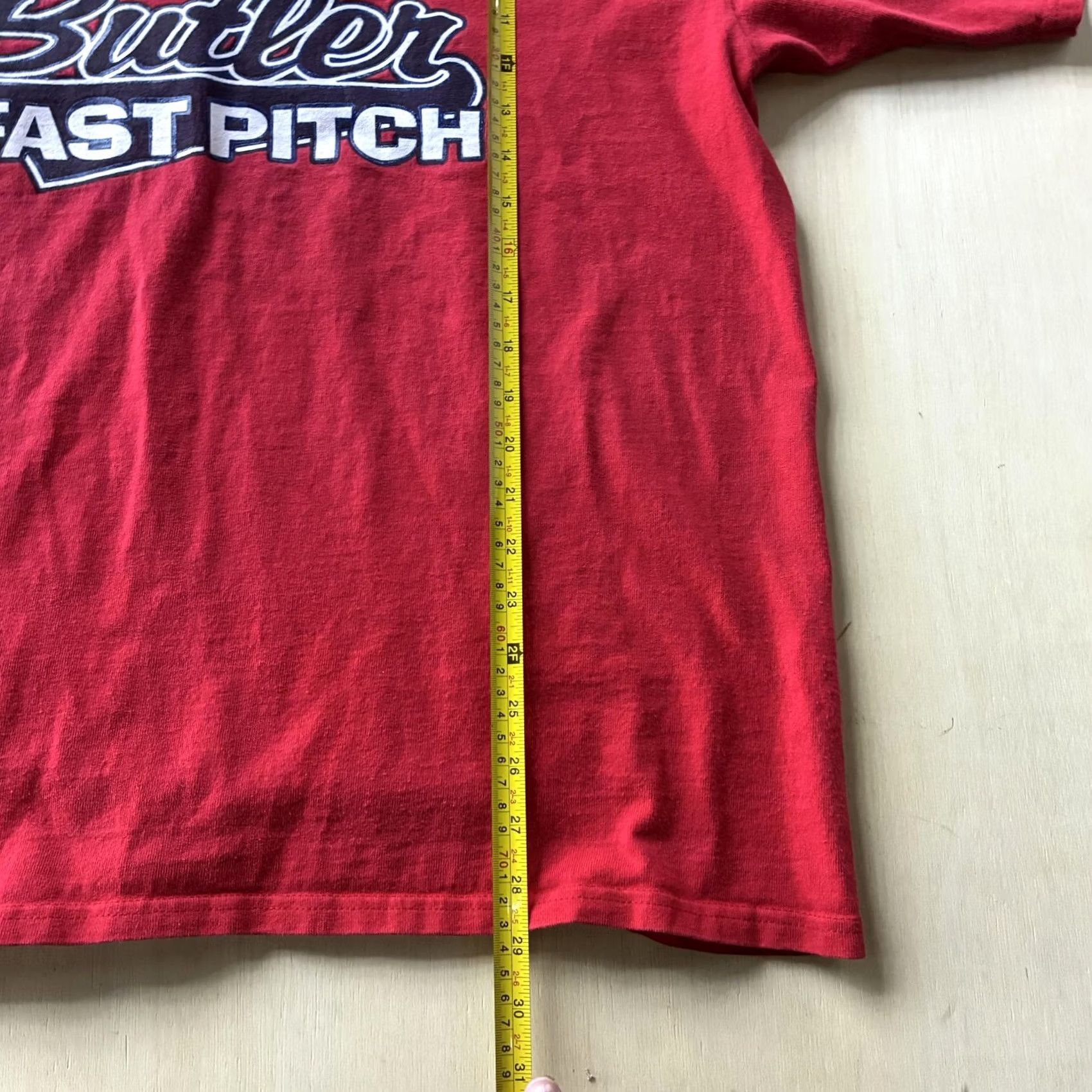 Vintage VINTAGE Butler Pa Fast Pitch Cotton Deluxe Shirt Mens XL Red Henley T-Shirt Sports Softball Tee Size US XL / EU 56 / 4 - 4 Thumbnail