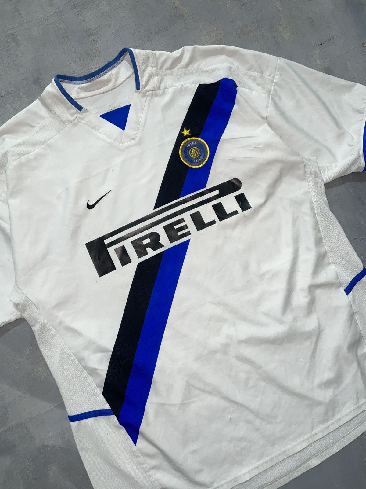 Nike Inter milan 2002-03 away kit #19 batistuta Size US XL / EU 56 / 4 - 4 Thumbnail