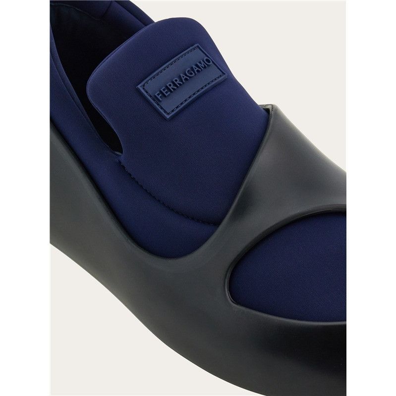 Salvatore Ferragamo o1s1rm0924 Lunar Low-Top Sneakers in Blue/Black Size US 10 / EU 43 - 7 Thumbnail