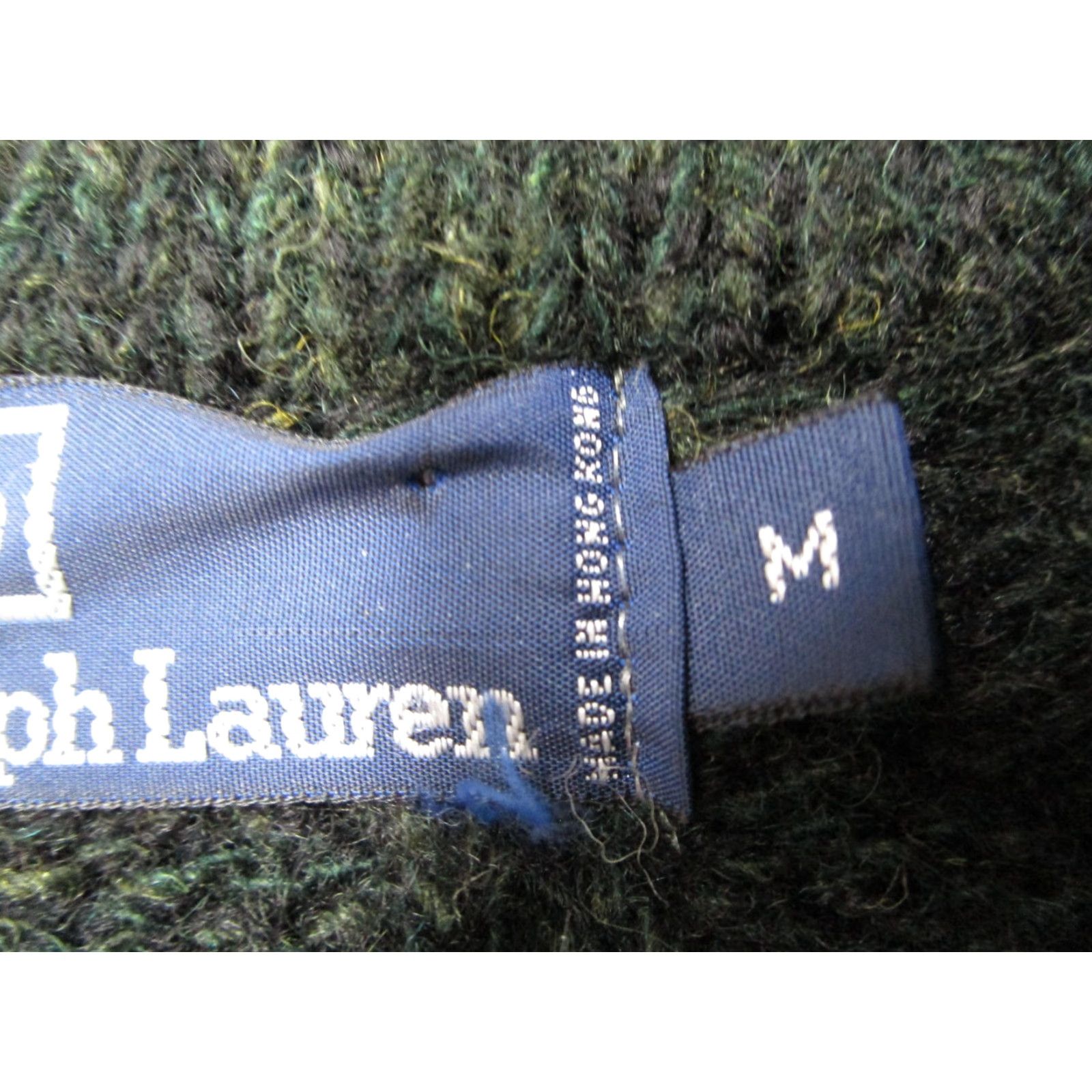 Polo Ralph Lauren VINTAGE Polo Ralph Lauren Sweater Mens Medium Green Wool Shawl Collar Ribbed 90s Size US M / EU 48-50 / 2 - 3 Thumbnail