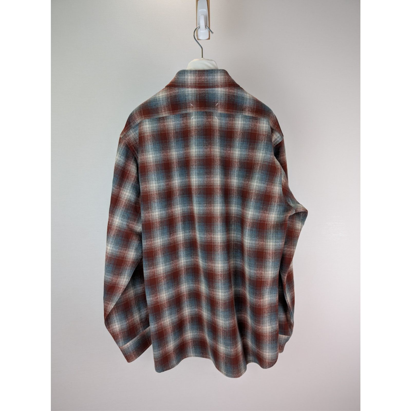 Maison Margiela × Pendleton o1rshd1 Pendleton Checked Wool Button up Shirt in Rust Size US S / EU 44-46 / 1 - 10 Thumbnail