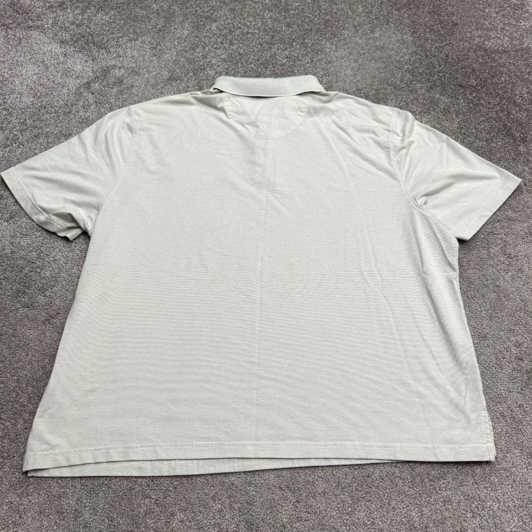 Van Heusen VINTAGE Van Heusen Striped Polo Shirt Mens 3XL Gray Short Sleeve Cotton Blend Big & Tall Polo Mens Nike Shirt Size US XXL / EU 58 / 5 - 2 Thumbnail
