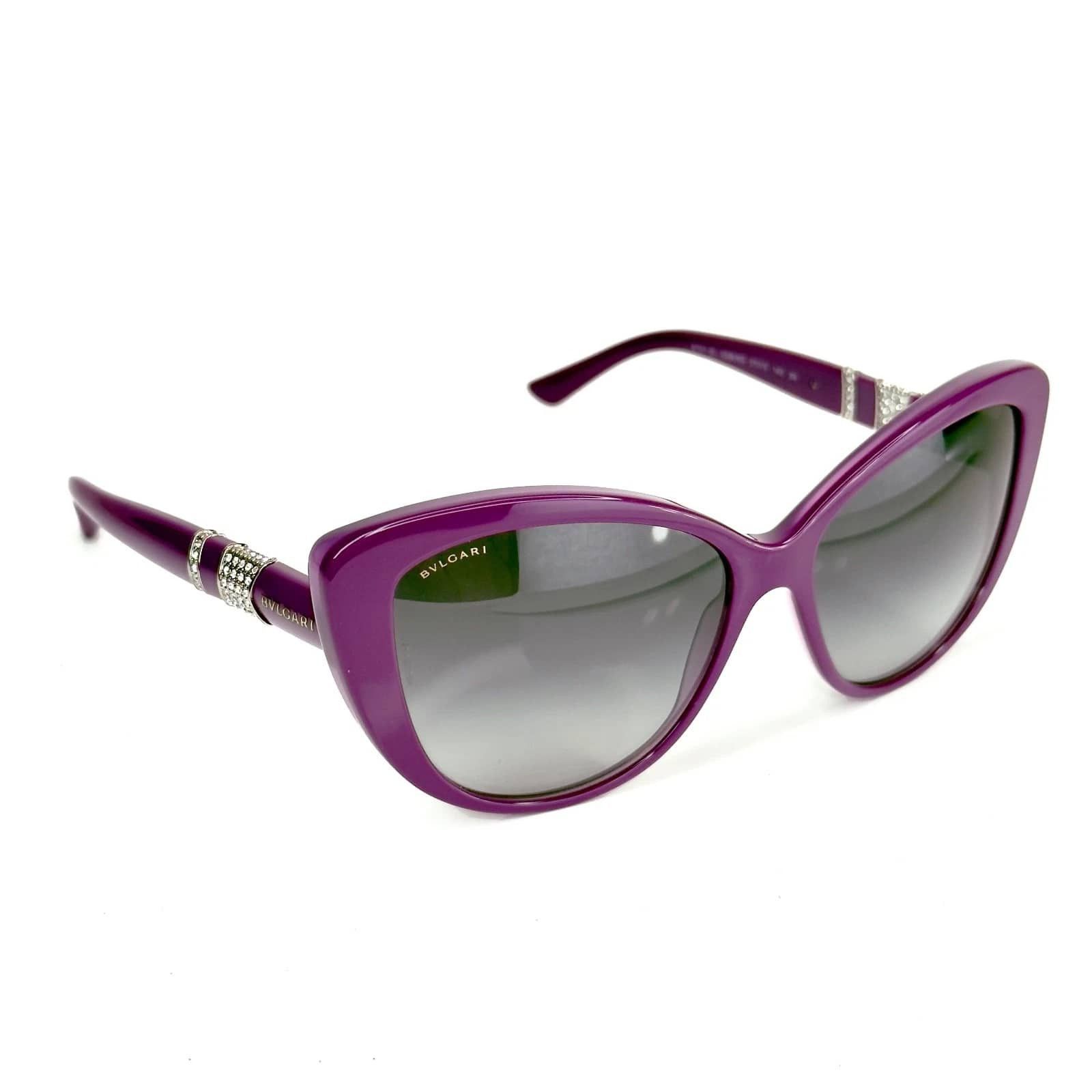Bvlgari BVLGARI BV8151B 8151 MUSA Cat Eye Purple Crystal Sunglasses Size ONE SIZE - 5 Thumbnail