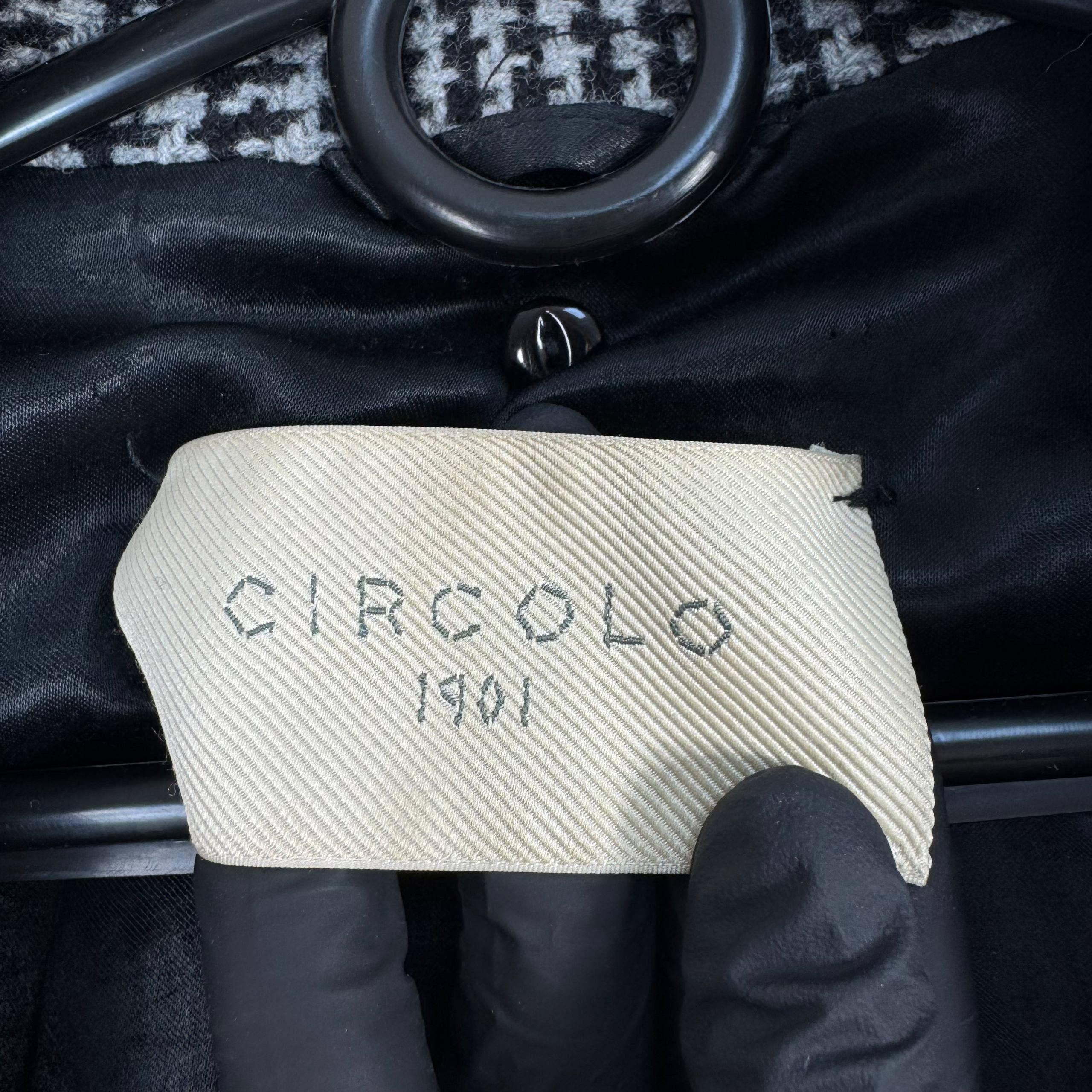 Circolo 1901 Circolo 1901 Women's Houndstooth Black White Single Size M Size M / US 6-8 / IT 42-44 - 4 Thumbnail