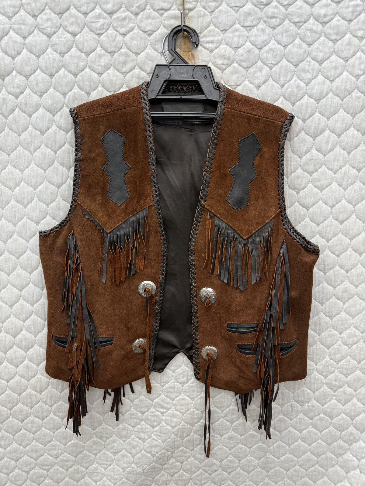 Cowboy Equipment 🔥🔥🔥ARCHIVE VINTAGE LEATHER VEST Size US M / EU 48-50 / 2 - 1 Thumbnail