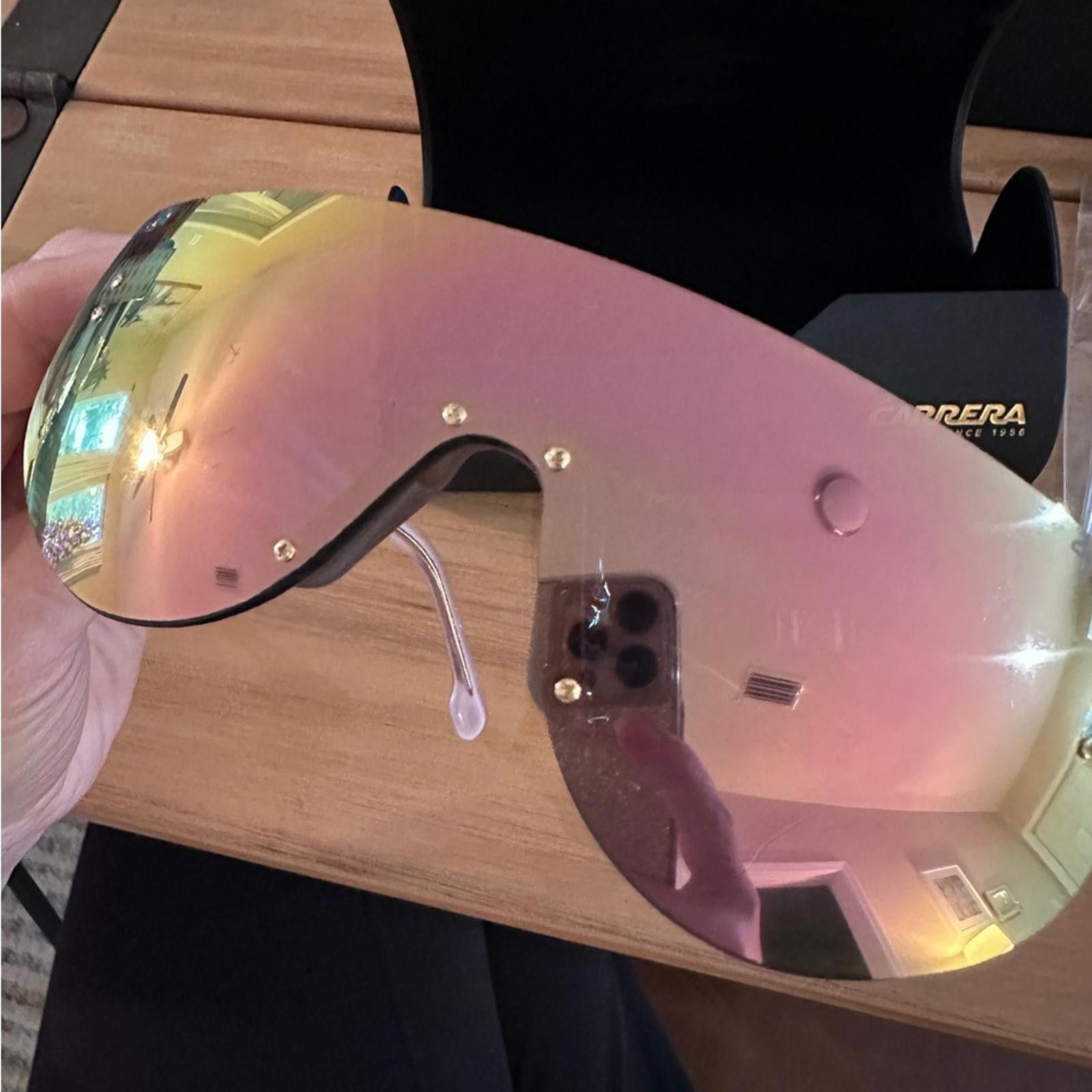 Carrera Carrera Flag Lab 12 Special Ed. Rose Gold Shield Sunglasses Size ONE SIZE - 4 Thumbnail