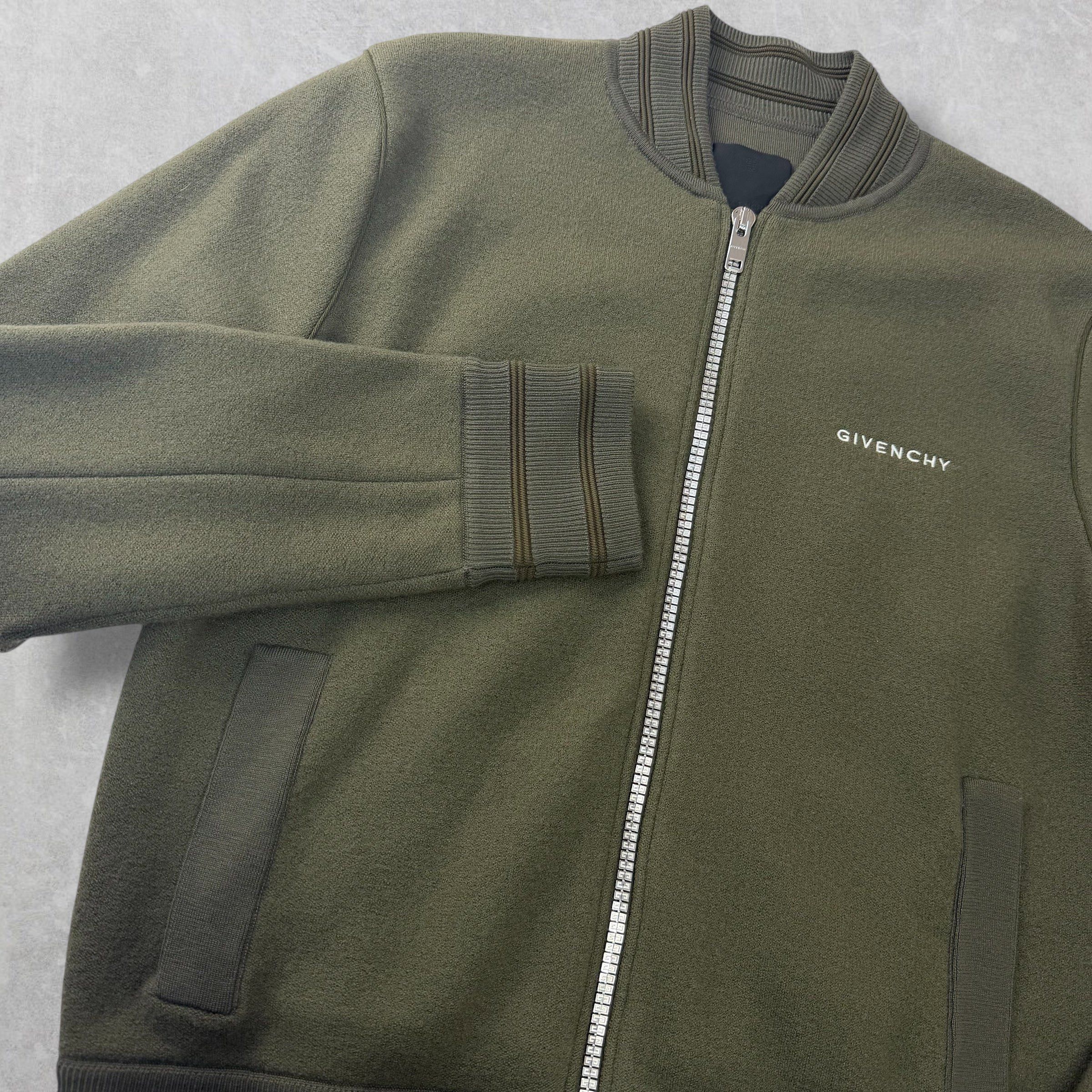 Givenchy Givenchy Knitted Khaki Green Varsity Bomber M Size US M / EU 48-50 / 2 - 3 Thumbnail
