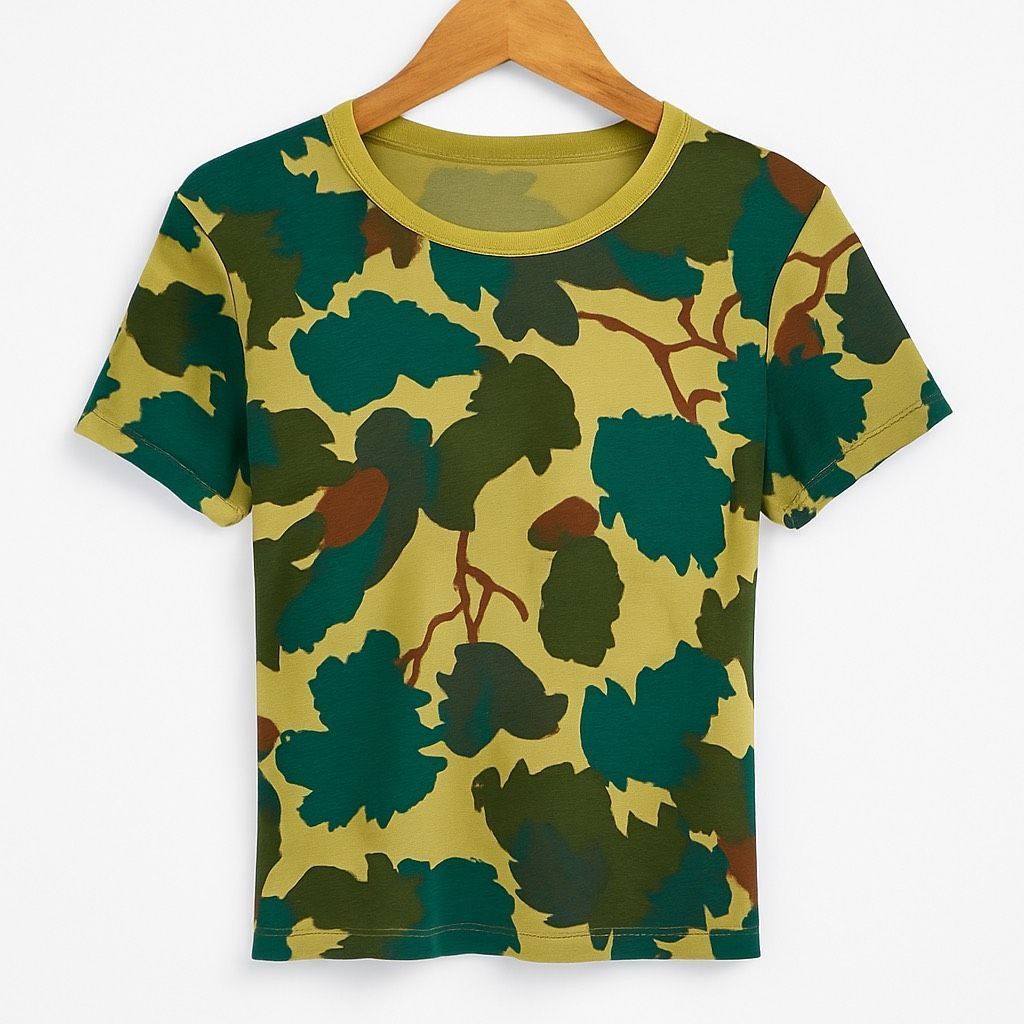Other Three Dots Green Leaf Print T-Shirt Women’s Small Short Slee Size S / US 4 / IT 40 - 2 Thumbnail