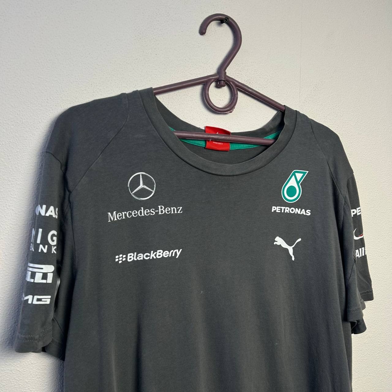 Mercedes-Benz × Puma Mens Puma Mercedes Benz Petronas sponsors racing tee Size US M / EU 48-50 / 2 - 2 Thumbnail