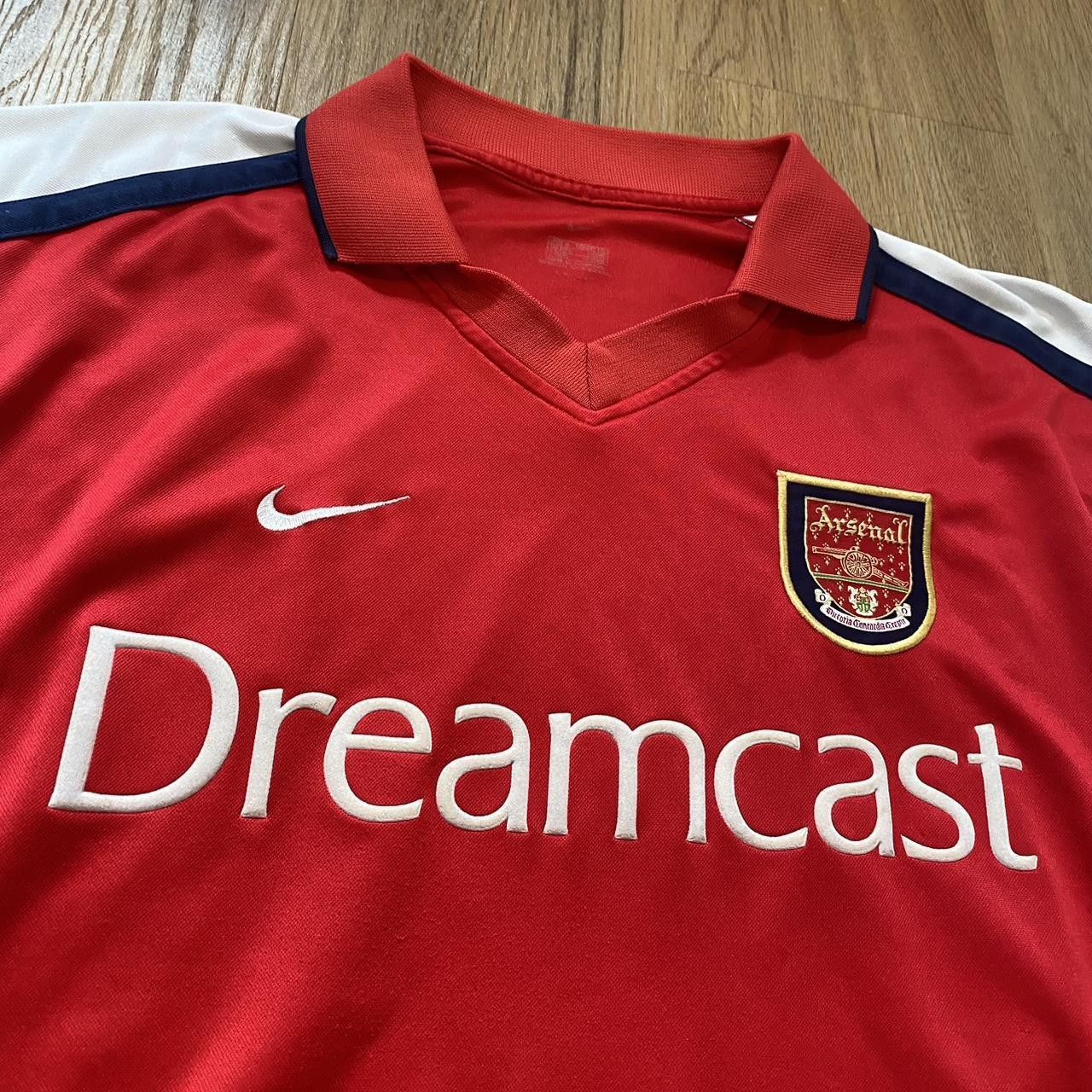 Nike 1999-00 Arsenal Home Dreamcast Football Shirt Size US S / EU 44-46 / 1 - 3 Thumbnail