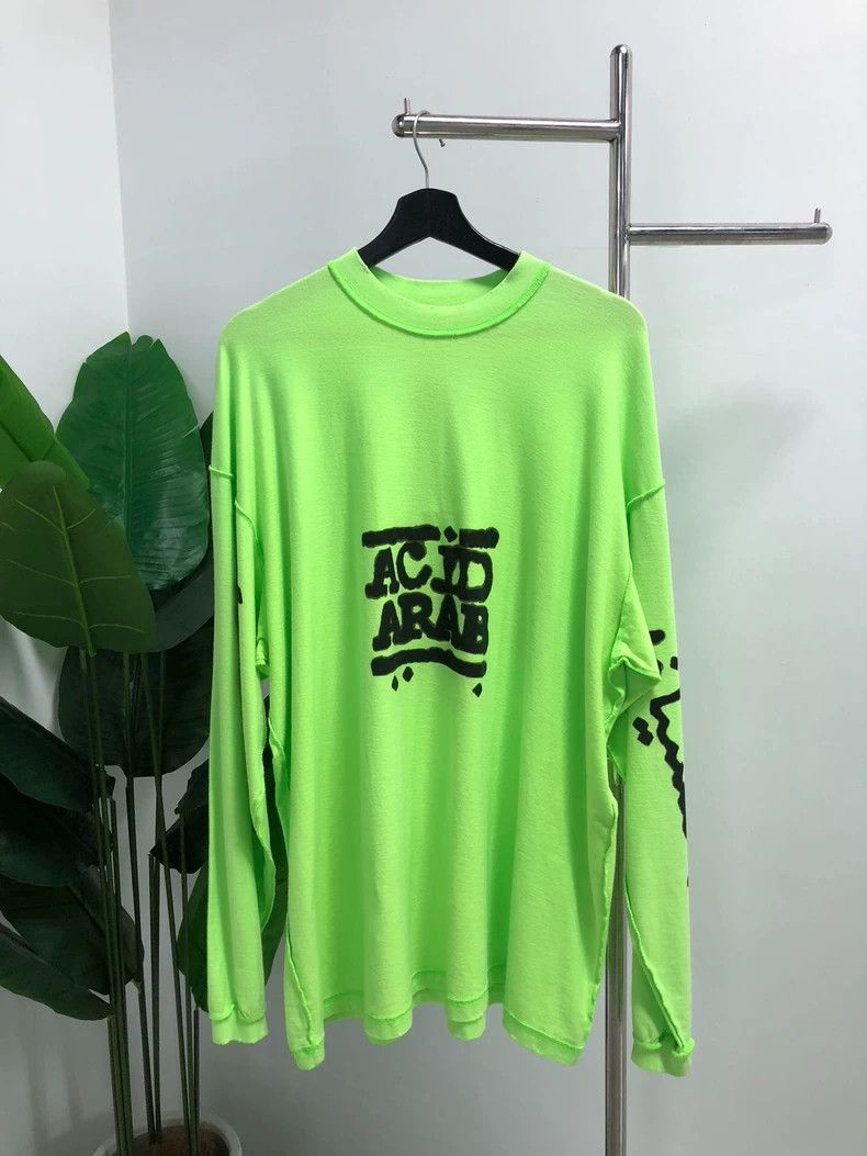 Balenciaga Balenciaga Ink letter round neck long sleeve T-shirt Size US M / EU 48-50 / 2 - 1 Thumbnail