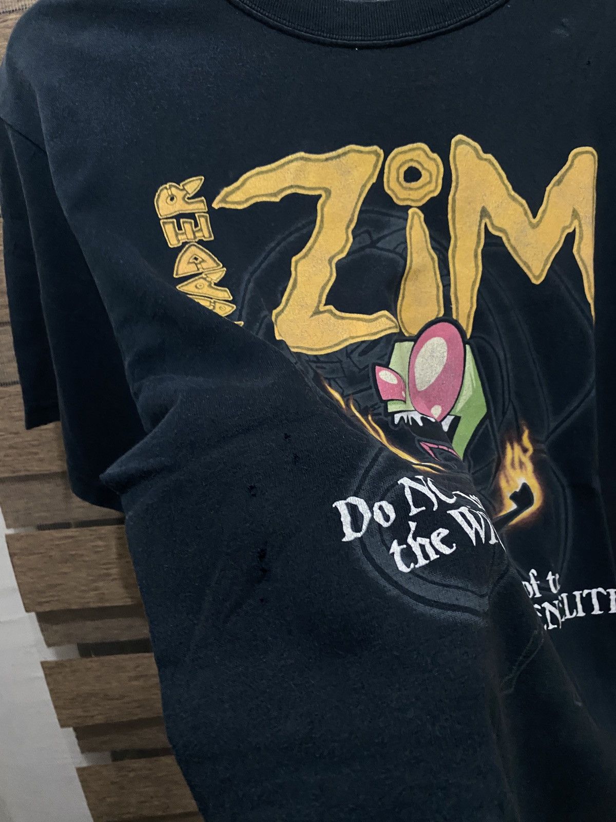 Nickelodeon × Vintage Vintage 00s Invader Zim The Irken Elite Cartoon Promo Tee Size US L / EU 52-54 / 3 - 4 Thumbnail