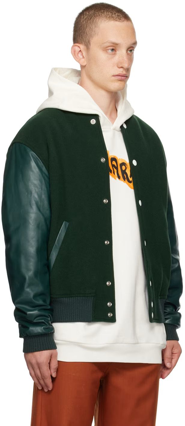 🇮🇹 Marni Felt and Leather Bomber Jacket