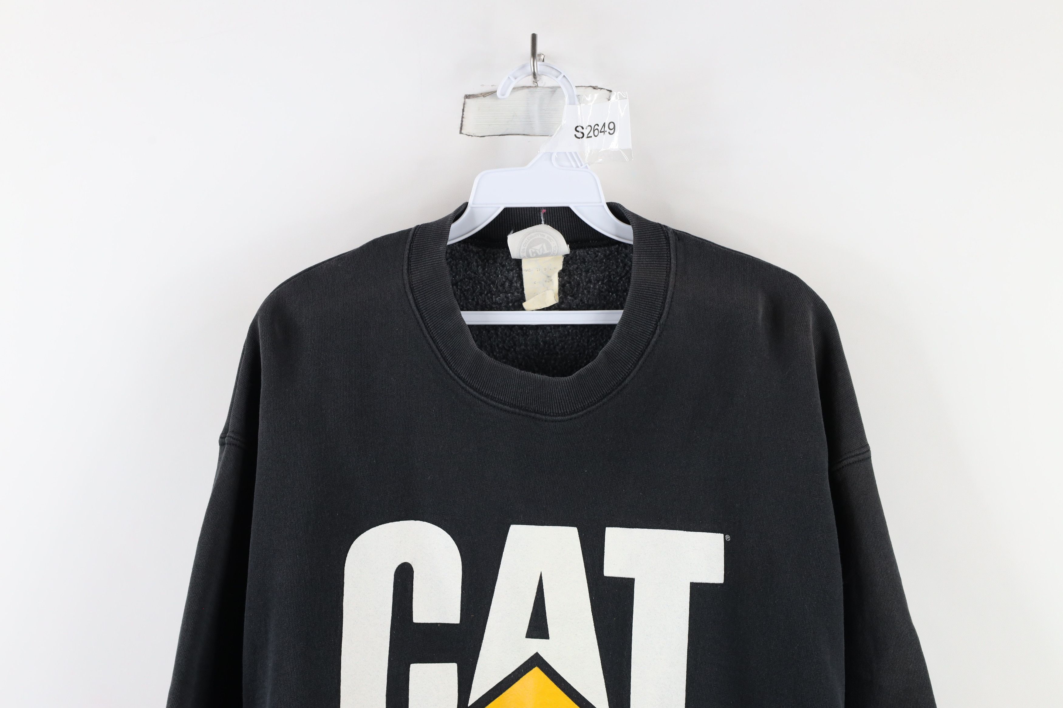Caterpillar × Vintage Vintage 90s Cat Caterpillar Out Big Logo Sweatshirt USA Size ONE SIZE - 2 Thumbnail