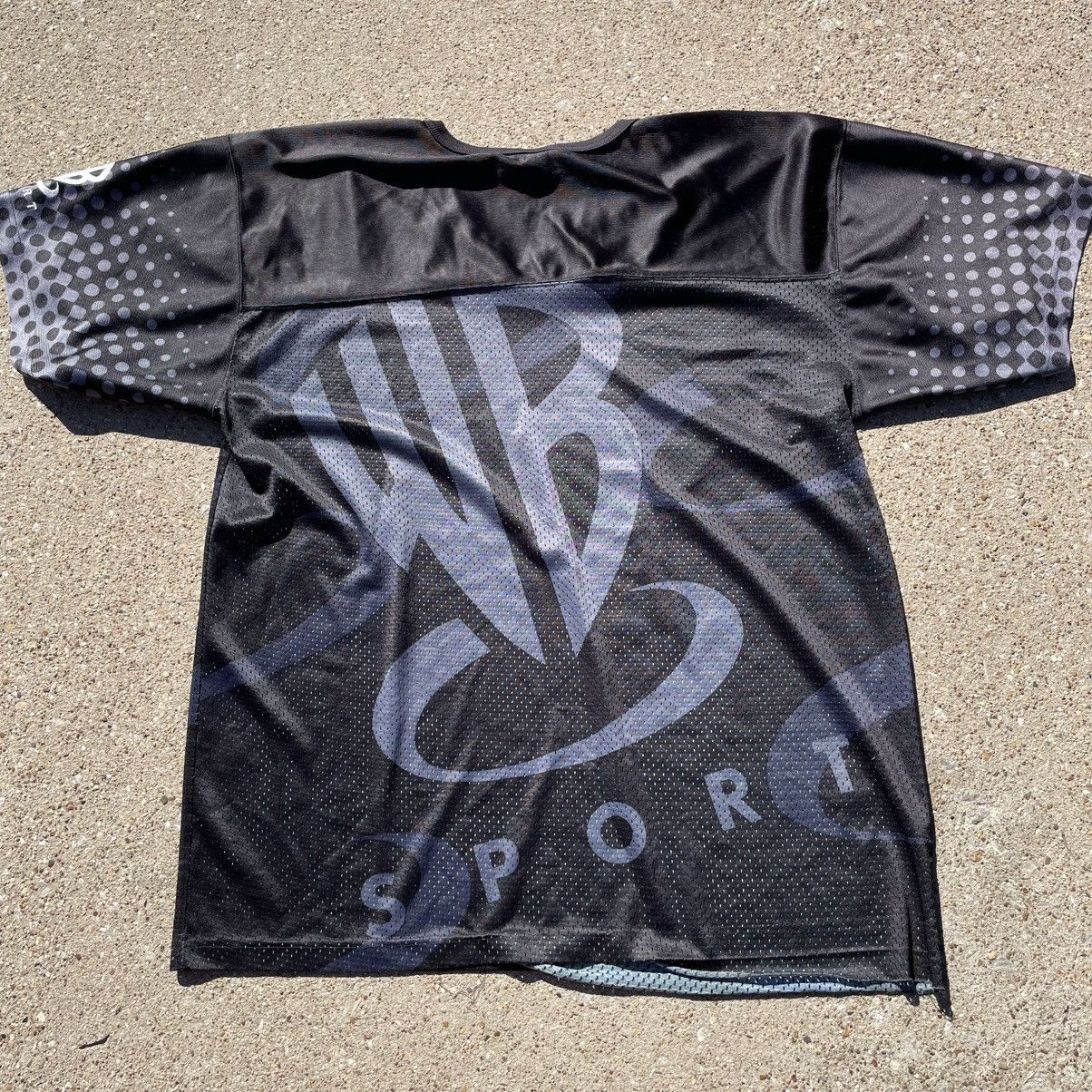 Warner Bros Vintage 90s Warner Brothers Sport Football Jersey Black Mesh Size US L / EU 52-54 / 3 - 2 Thumbnail