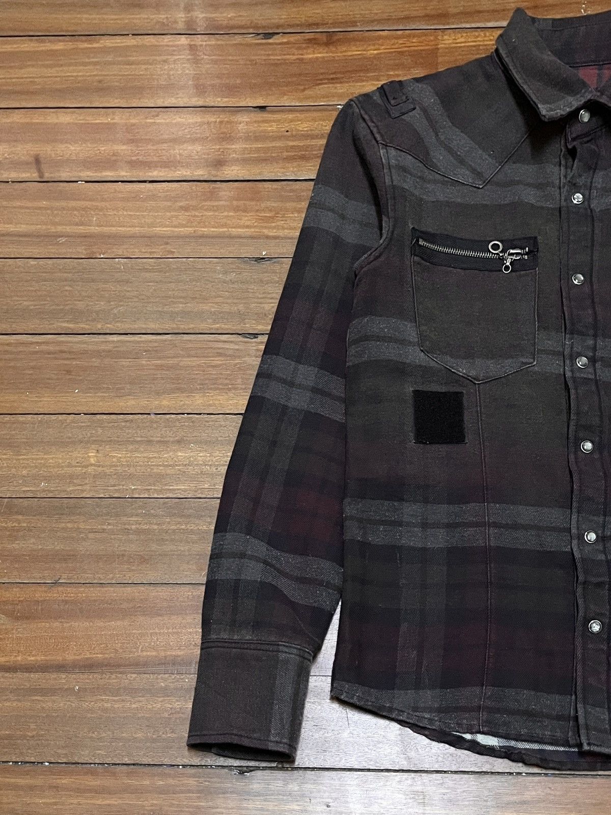 If Six Was Nine Rare Design Vintage Japanese Brand PPFM Tactical Shirt 1990s Size US M / EU 48-50 / 2 - 5 Thumbnail