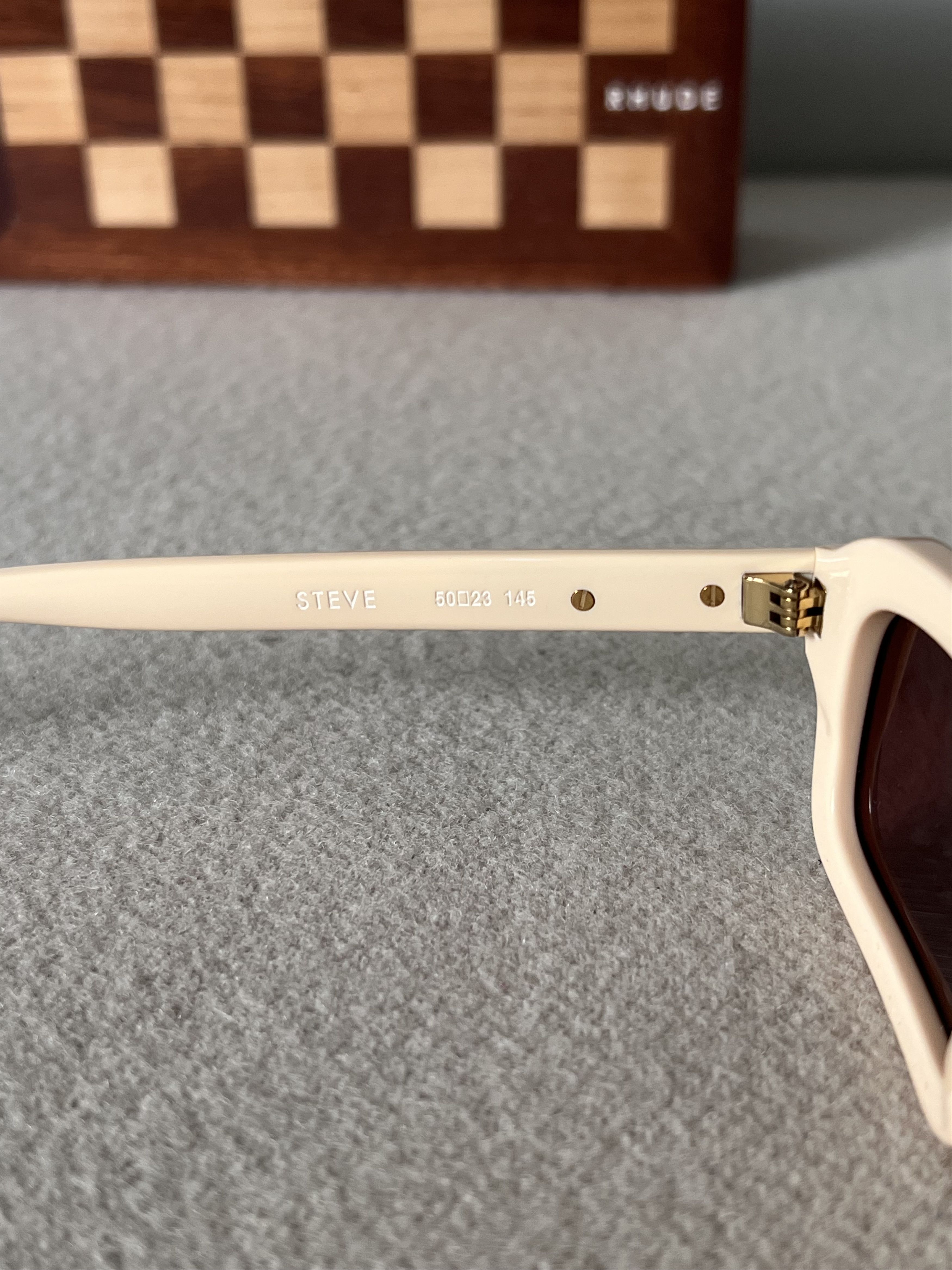 Rhude Rhude Steve Sunglasses in White with Brown Lens Size ONE SIZE - 6 Thumbnail