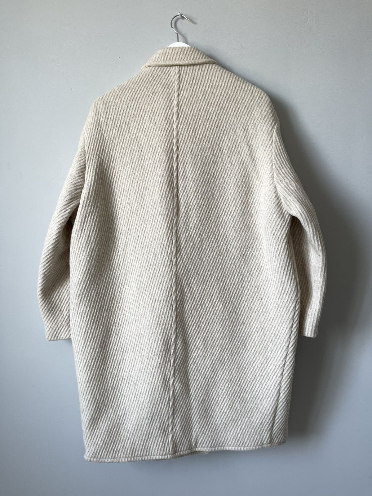 Isabel Marant Etoile Isabel Marant Etoile Gimi Wool Blend Tweed Cocoon Coat Size L / US 10 / IT 46 - 12 Thumbnail