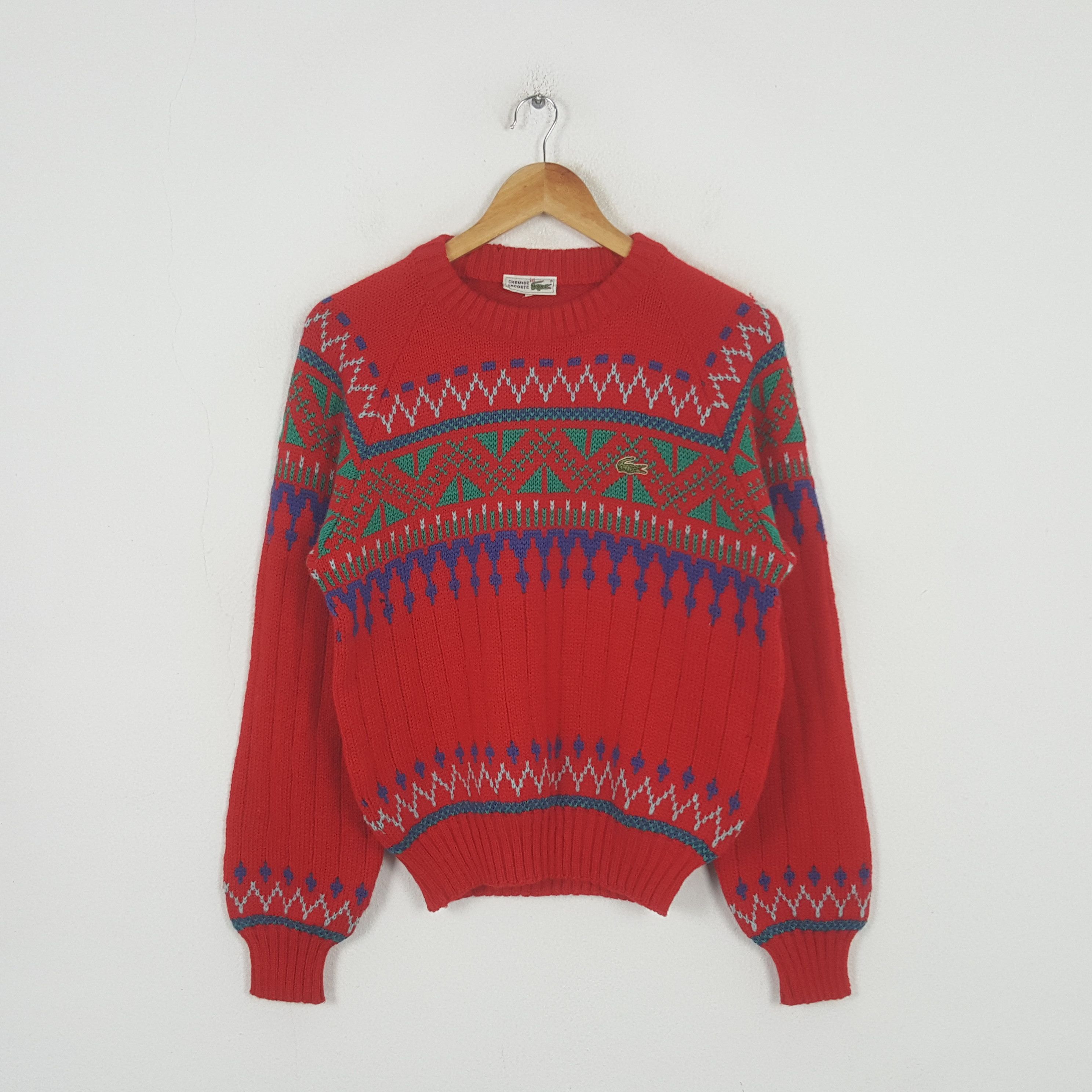 Lacoste Vintage Chemise Lacoste Winter Style Sweater Knitwear RR6 Size US S / EU 44-46 / 1 - 1 Thumbnail