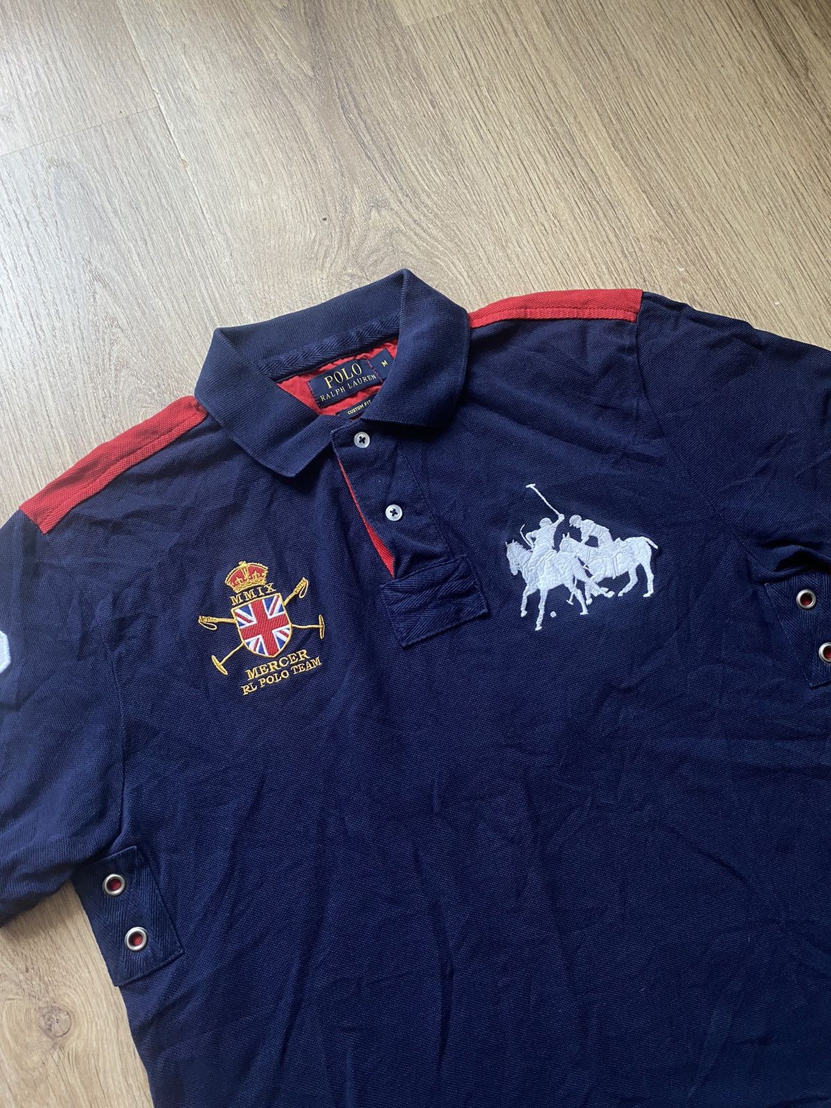 Polo Ralph Lauren Vintage Polo Ralph Lauren Polo T Shirt Rugby Mercer Big Logo Size US M / EU 48-50 / 2 - 2 Thumbnail