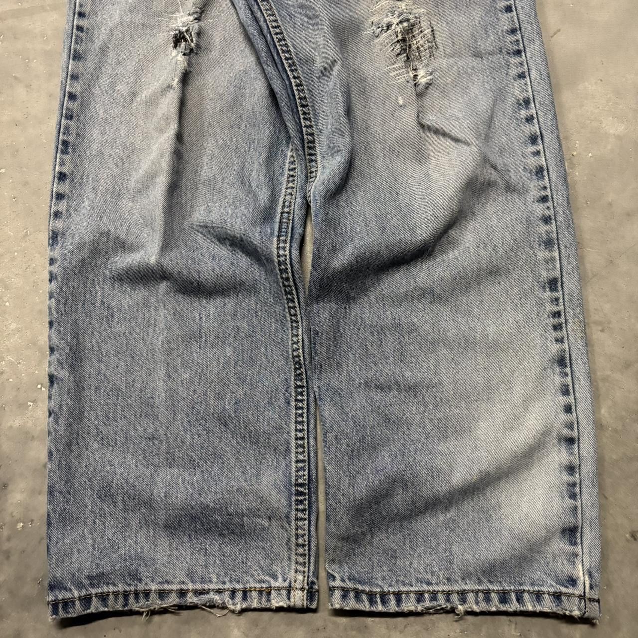 Levi's × Vintage Crazy Vintage Y2K/2000s Grunge Faded Light Wash Levi’s Denim Jeans! Size US 33 - 6 Thumbnail