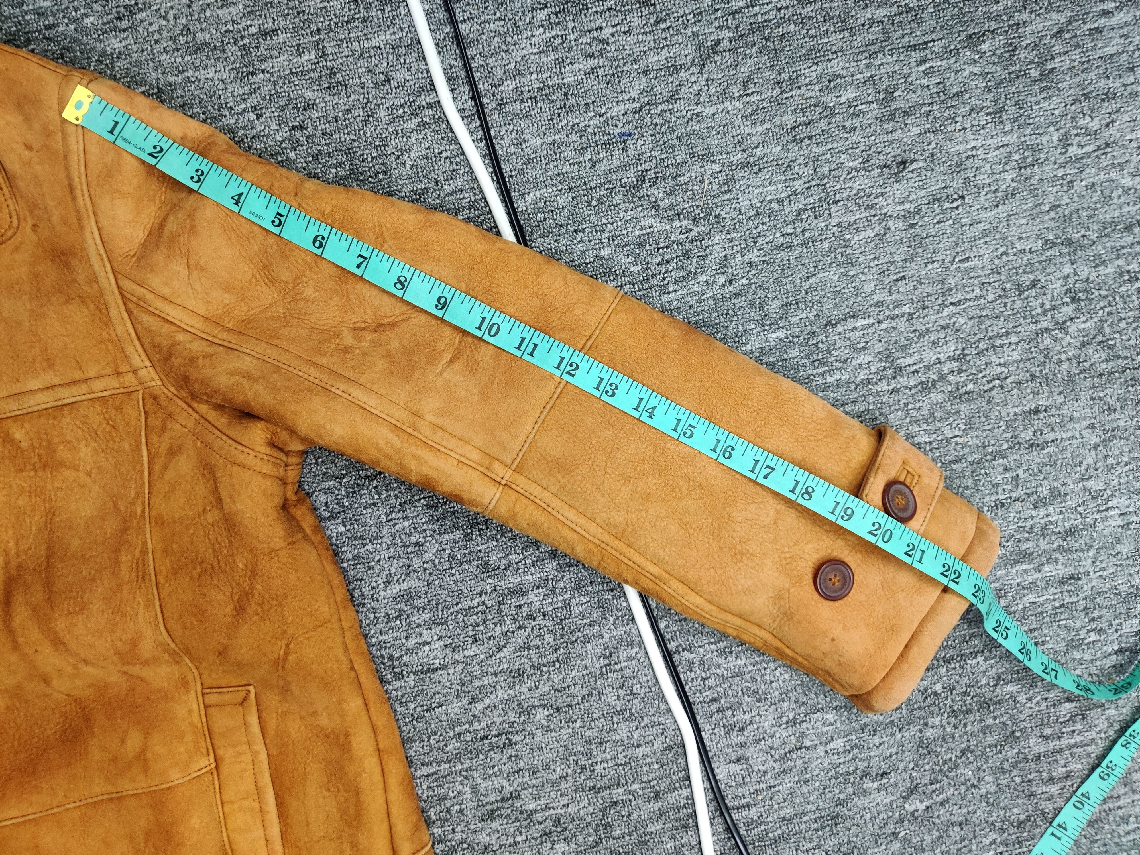 Leather Vintage Georgia Sheepskin Coat Leather Jacket Size US L / EU 52-54 / 3 - 16 Thumbnail