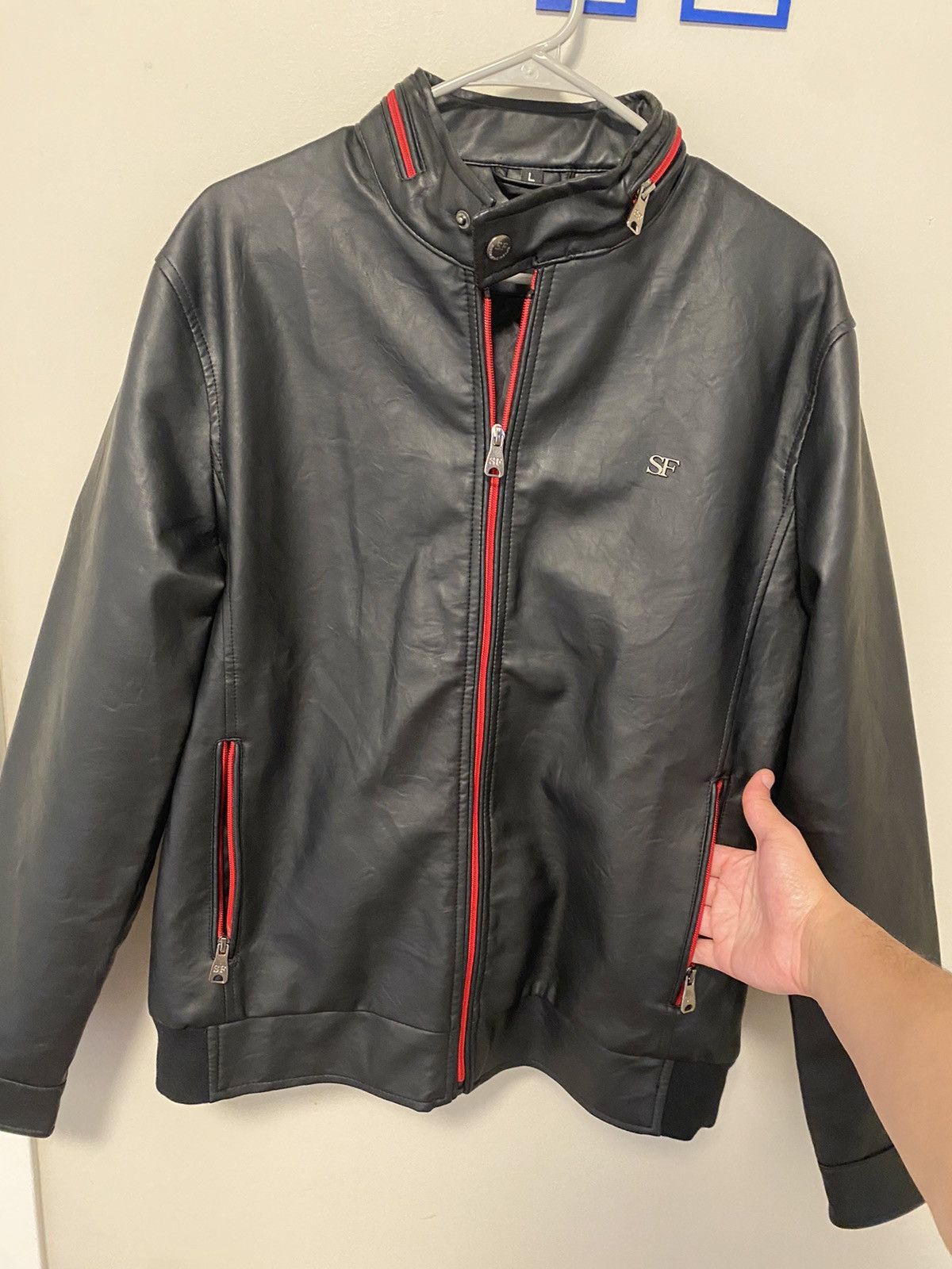 Genuine Leather Superlative Fashion Leather Jacket (Black) Size US L / EU 52-54 / 3 - 4 Thumbnail