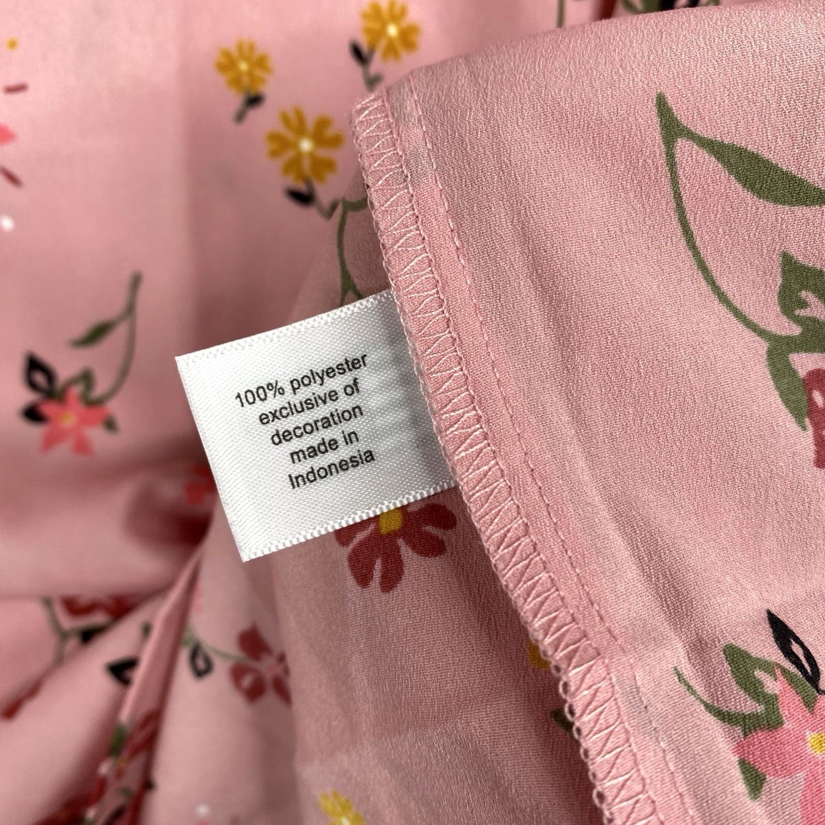 Vintage Lane Bryant Top Womens 24 Pink Floral Short Bell Sleeve Lightweight Boho Fairy Blouse Ladies Pink Floral 24 Sh Size 4XL / US 24-26 - 7 Thumbnail
