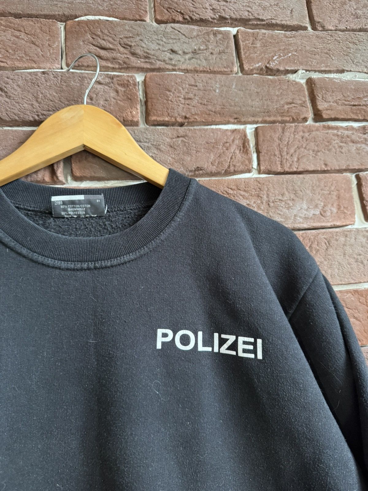 Vintage Polizei German 90s Vintage Crewneck Avant Garde Hype Rare Size US M / EU 48-50 / 2 - 3 Thumbnail