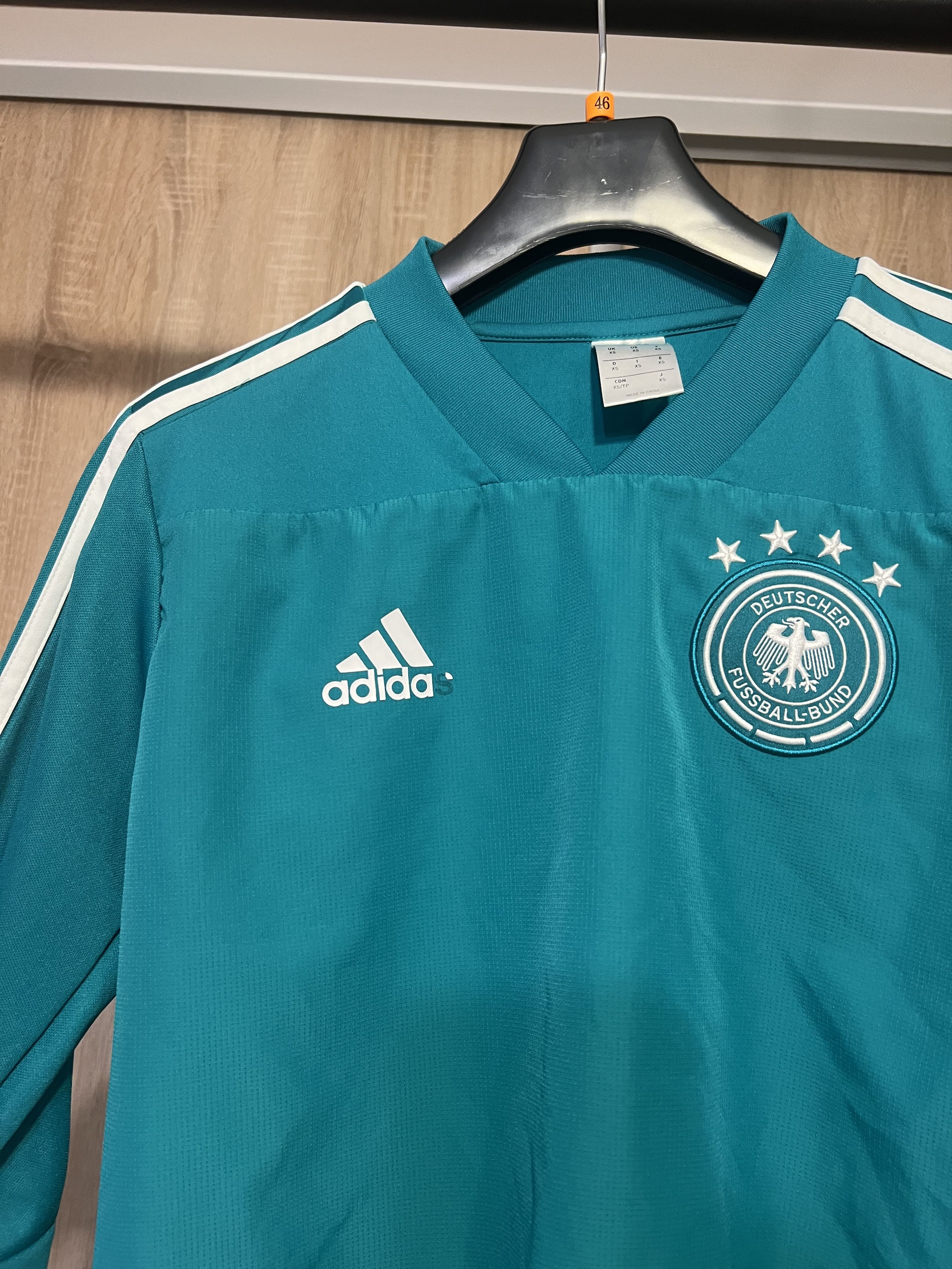 Adidas Adidas Germany National Team Green Football Long Sleeve Size US XS / EU 42 / 0 - 2 Thumbnail
