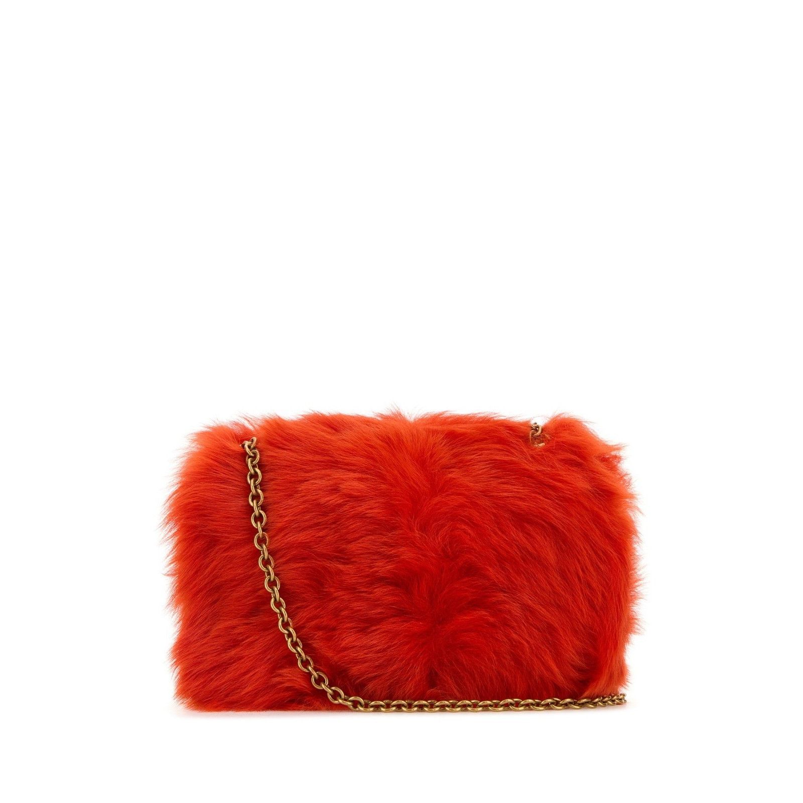 Saint Laurent Paris SAINT LAURENT Jamie Mini 4.3 Orange Fur Shoulder Bag New & A Size ONE SIZE - 5 Thumbnail