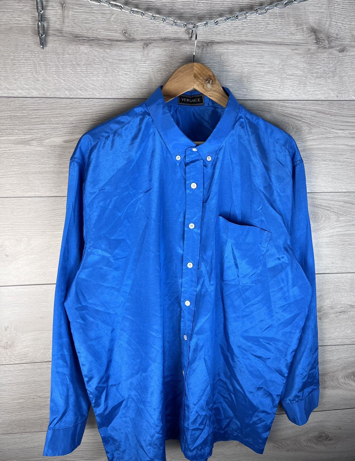 Versace Vintage men’s Button-down shirt Versace size Xl Size US XL / EU 56 / 4 - 4 Thumbnail