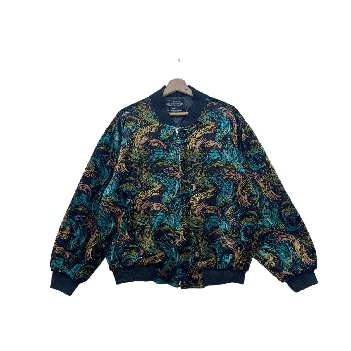 Issey Miyake × Japanese Brand 💥Japanese Brand Ten Carat Full Print Bomber Jacket Size US M / EU 48-50 / 2 - 1 Thumbnail