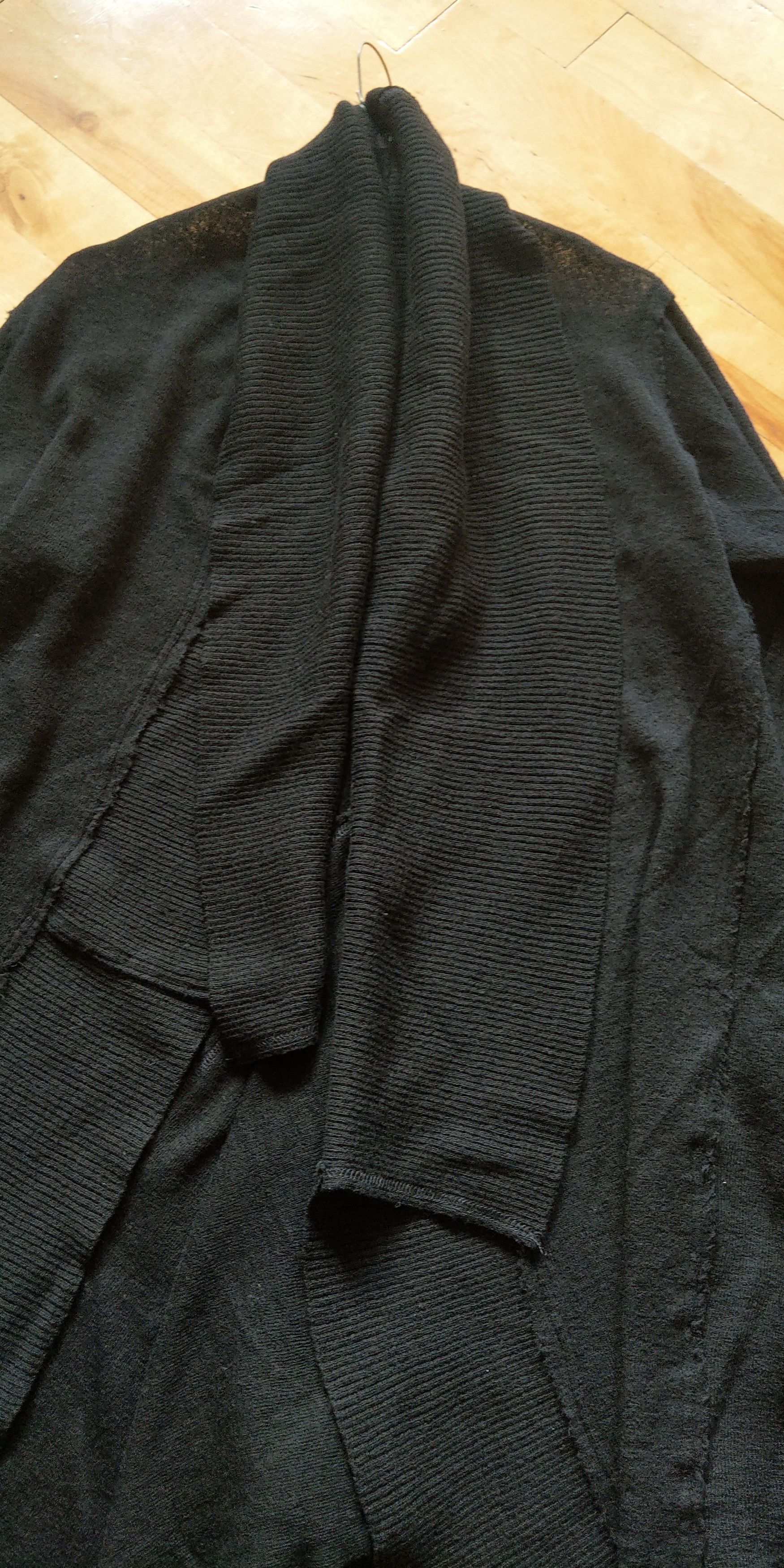 Ivan Grundahl Reconstructed 100%Wool Coat Cape Cardigan Darkfashion Goth M Size US M / EU 48-50 / 2 - 2 Thumbnail
