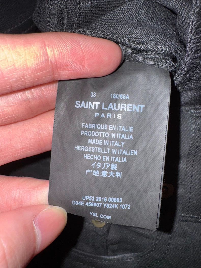 Yves Saint Laurent saint laurent 16 FW knife cut brush wax base jeans 2503-Nex Size US 33 - 5 Thumbnail